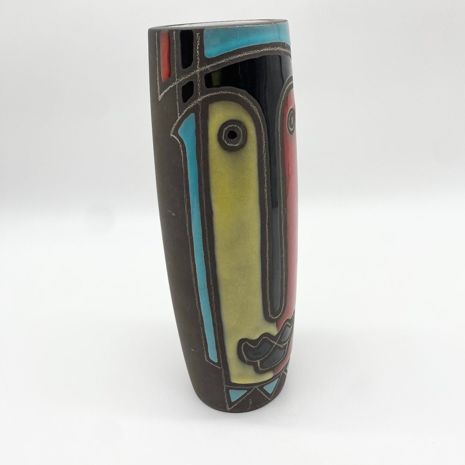 VASE "MASQUE" POLYCHROME – JAAP RAVELLI, 1955
