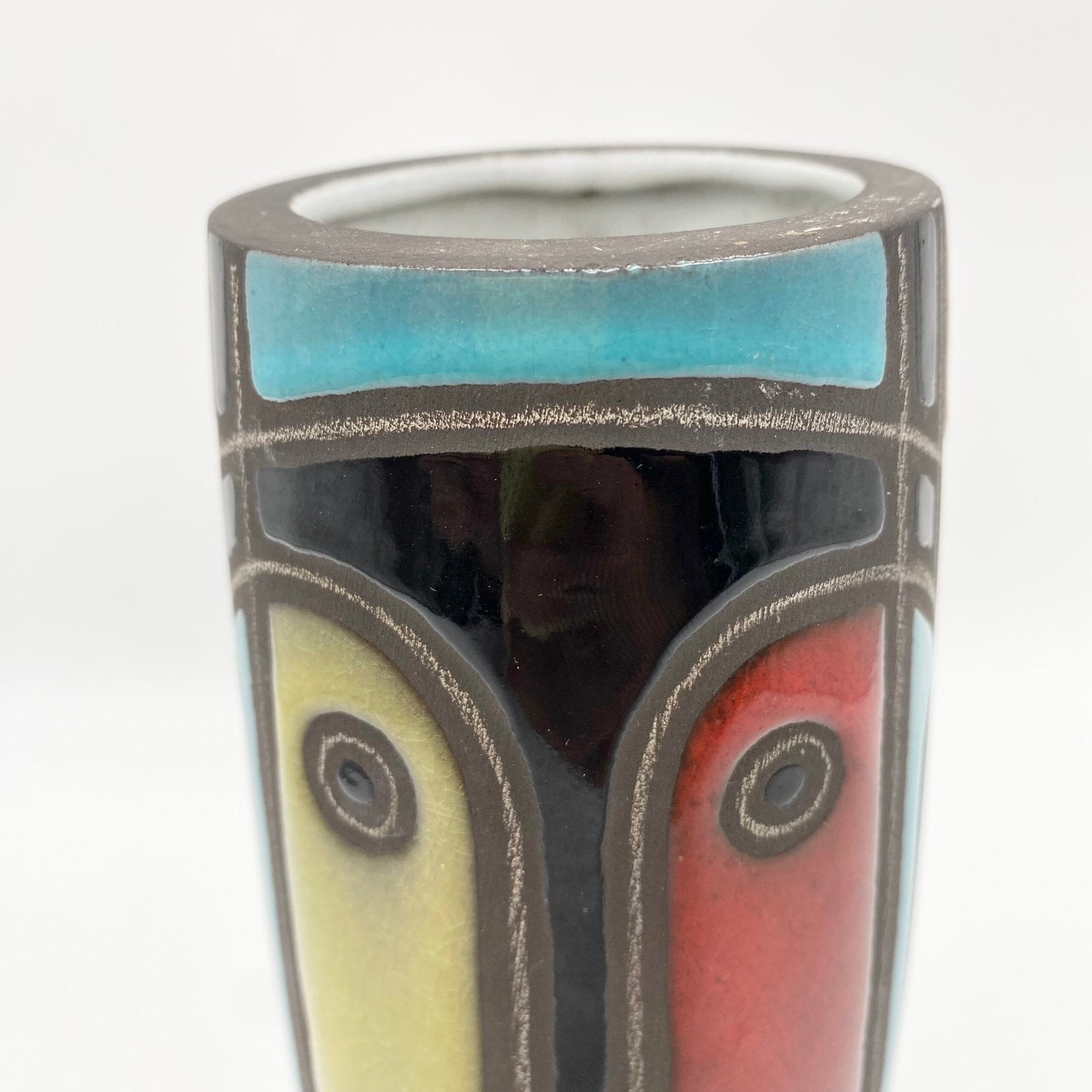VASE "MASQUE" POLYCHROME – JAAP RAVELLI, 1955