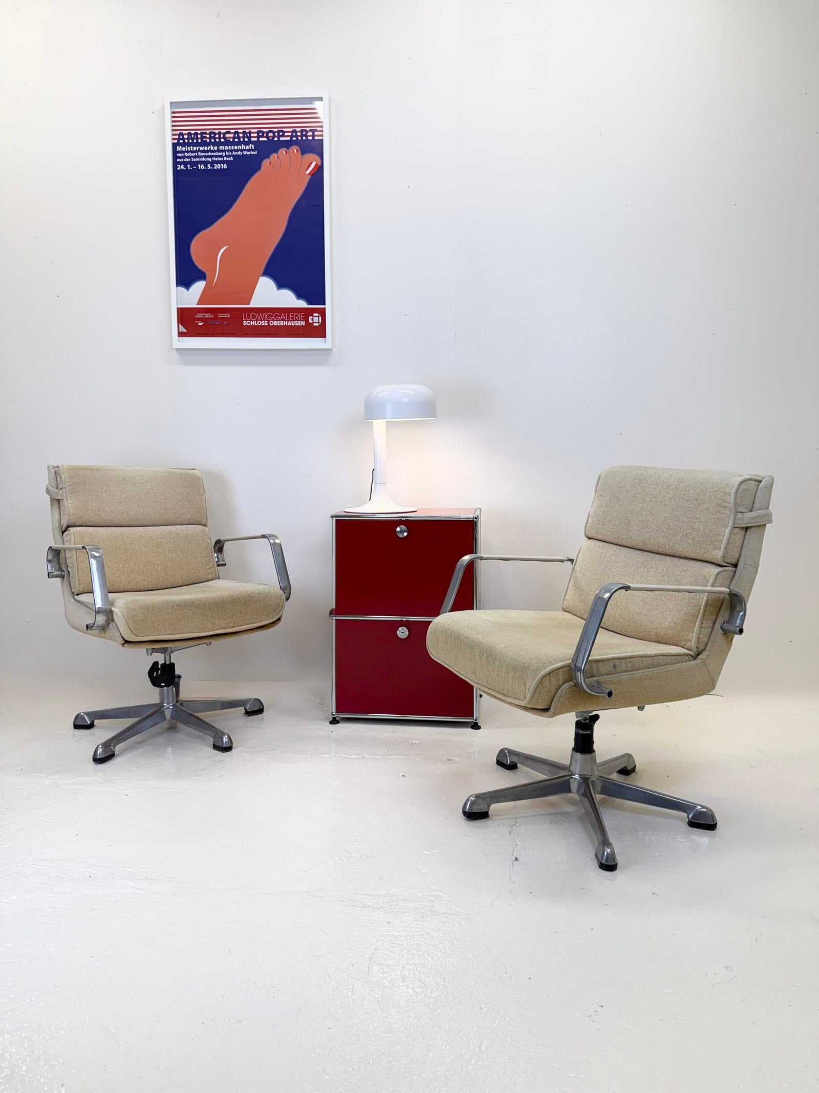 PAIRE DE FAUTEUILS EAMES "IVORY" POUR HERMAN MILLER – 1950s