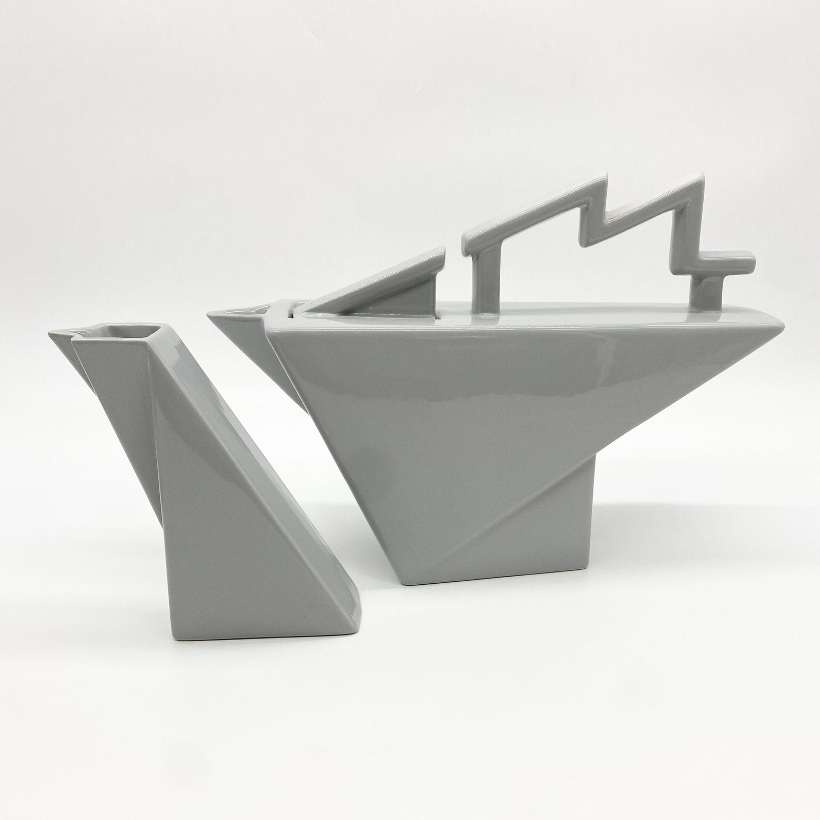 PIERRE CASENOVE POUR "STUDIO SALINS" – THÉIÈRE ET POT À LAIT, 1980s
