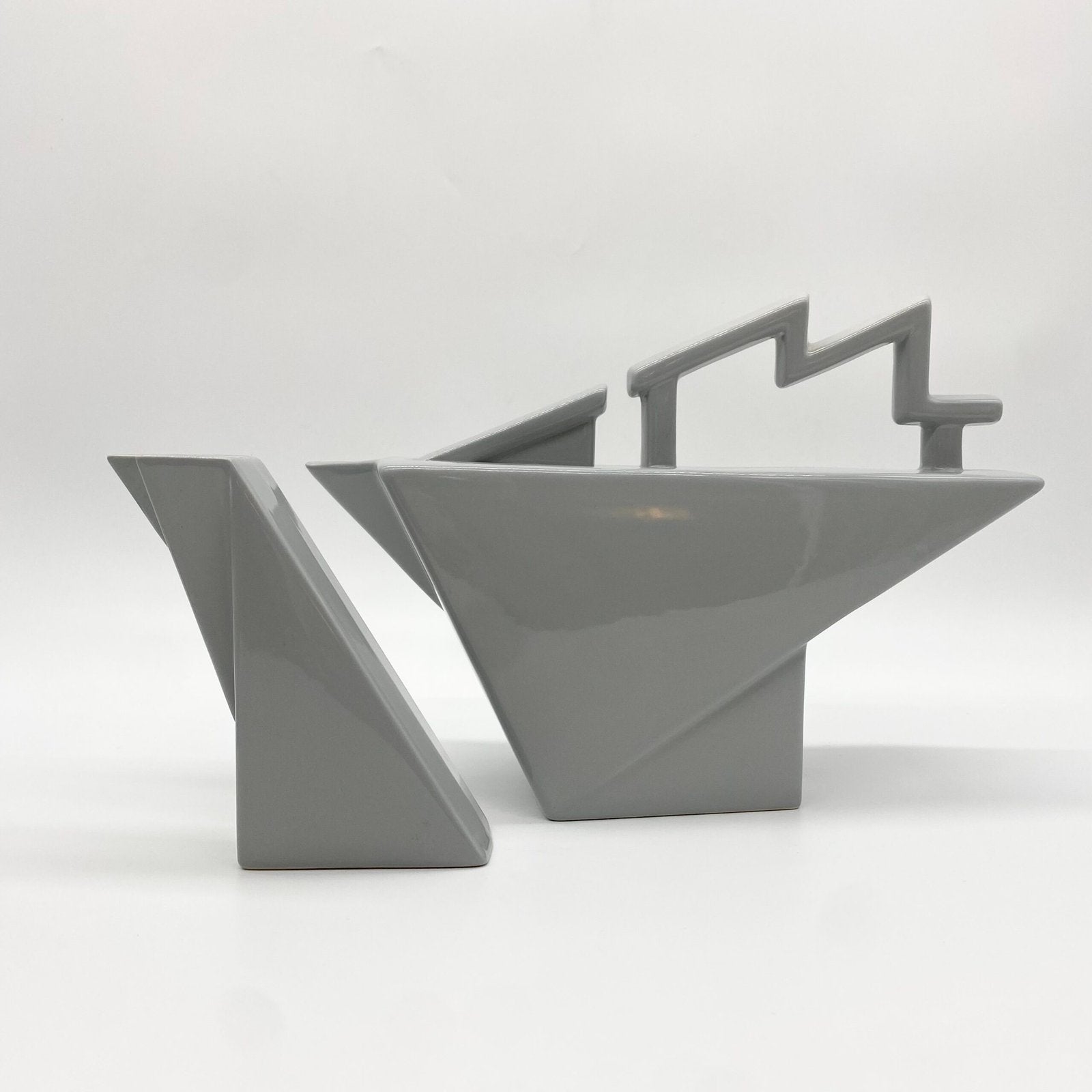 PIERRE CASENOVE POUR "STUDIO SALINS" – THÉIÈRE ET POT À LAIT, 1980s