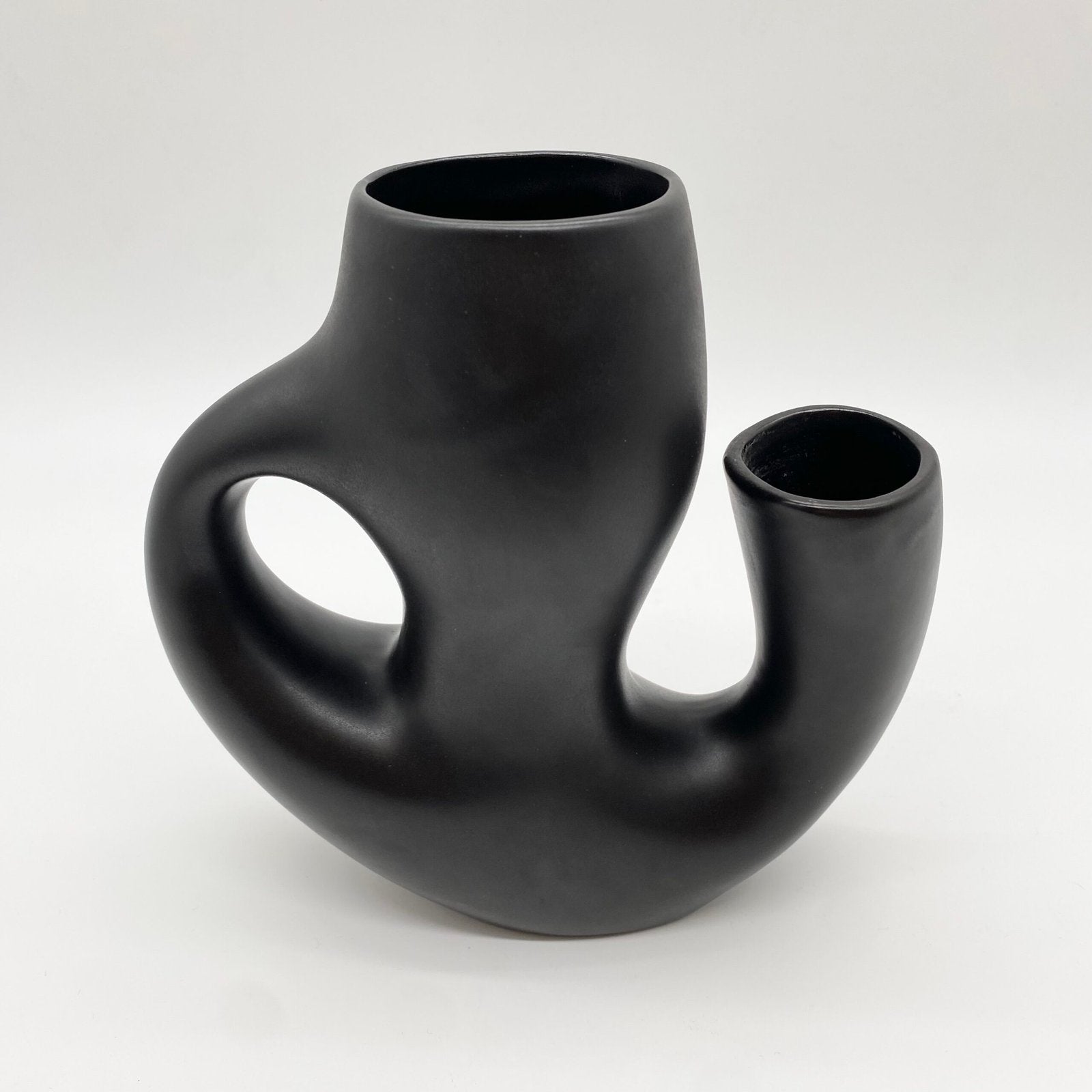 VASE "REVERNAY" CÉRAMIQUE NOIRE, 1950s