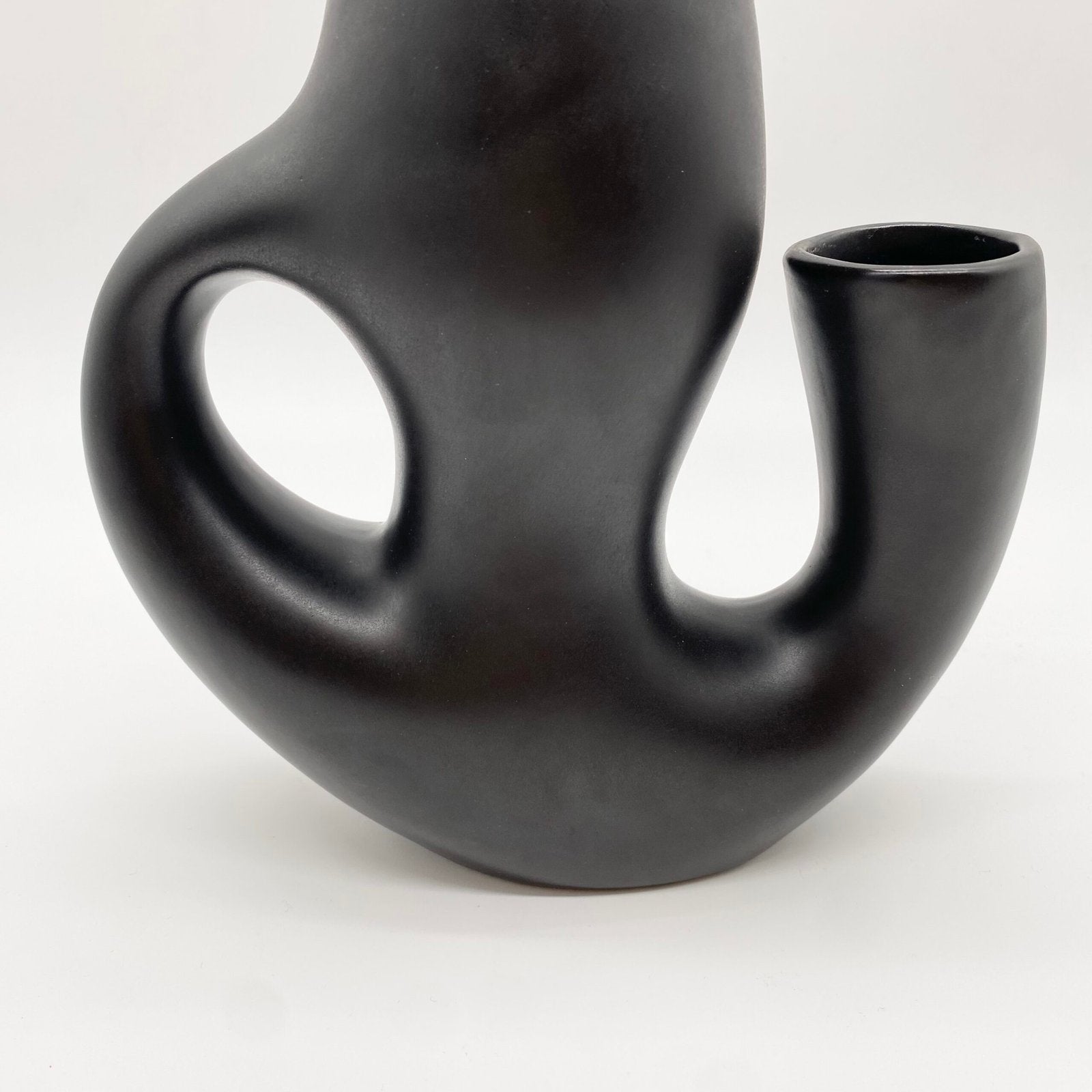 VASE "REVERNAY" CÉRAMIQUE NOIRE, 1950s