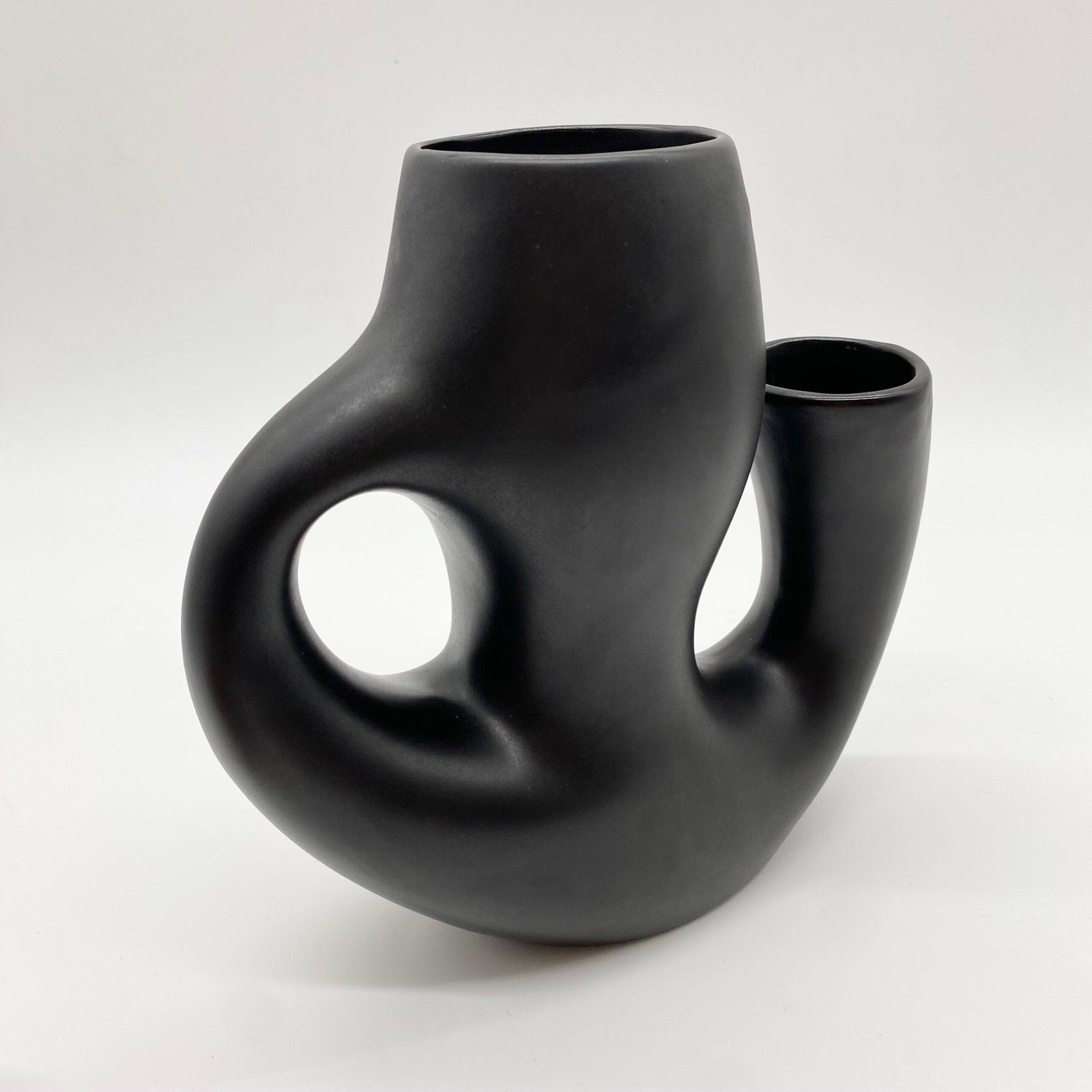 VASE "REVERNAY" CÉRAMIQUE NOIRE, 1950s