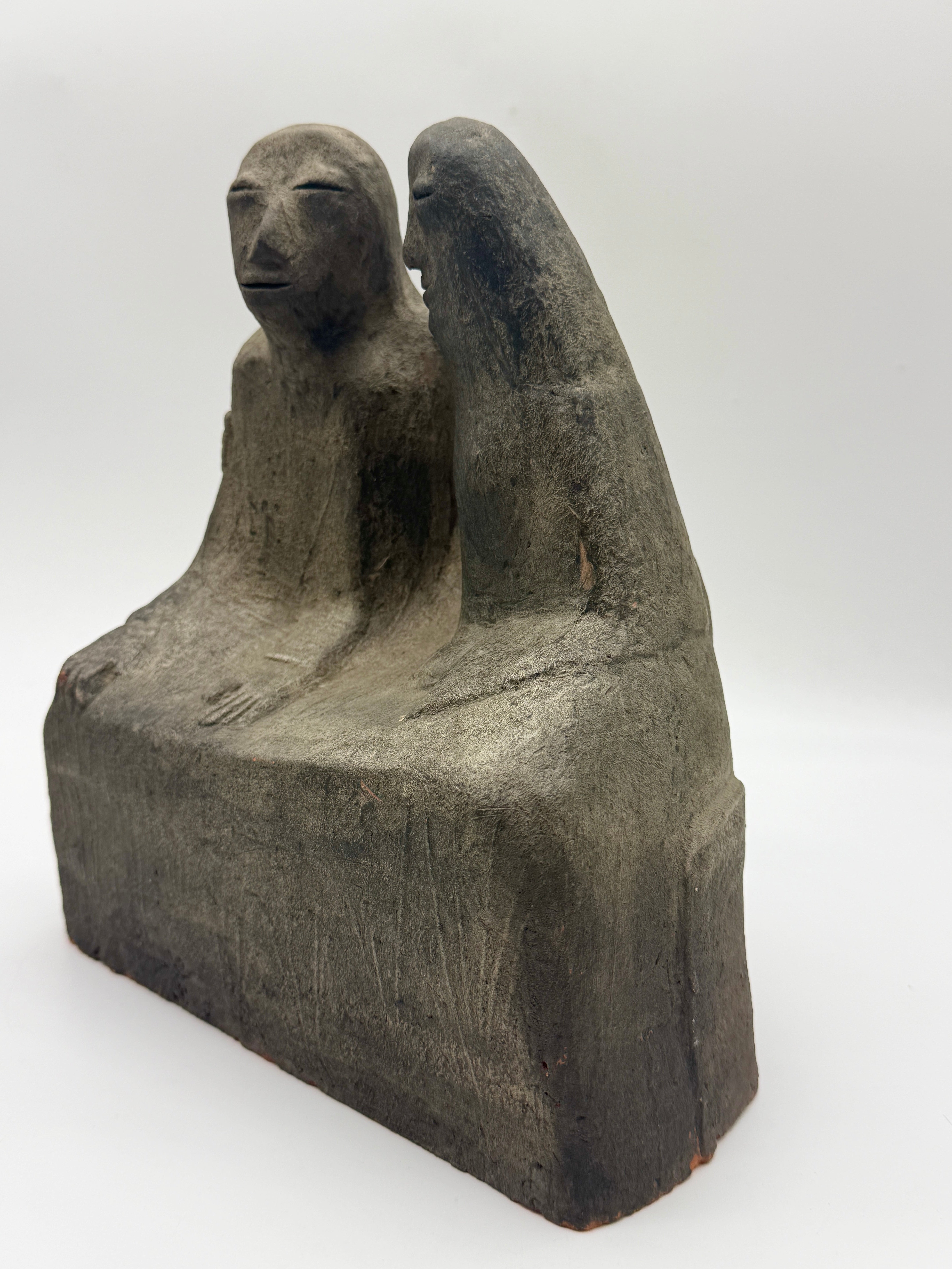 SCULPTURE EN CÉRAMIQUE "COPPIA" CLIZIA (MARIO GIANI), ITALIE, 1970s