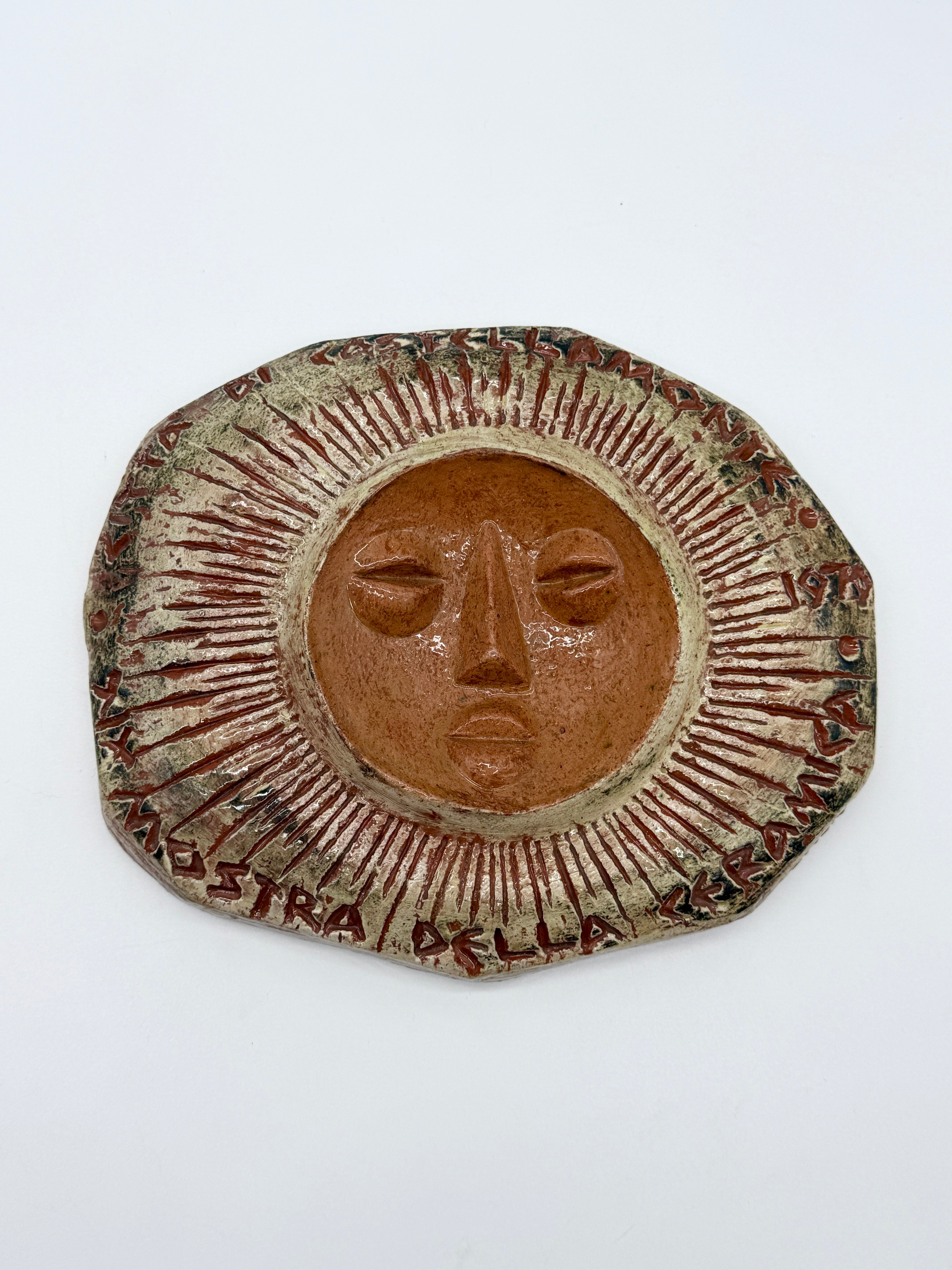 CÉRAMIQUE MURALE "SOLEIL" — CLIZIA (MARIO GIANI), 1979