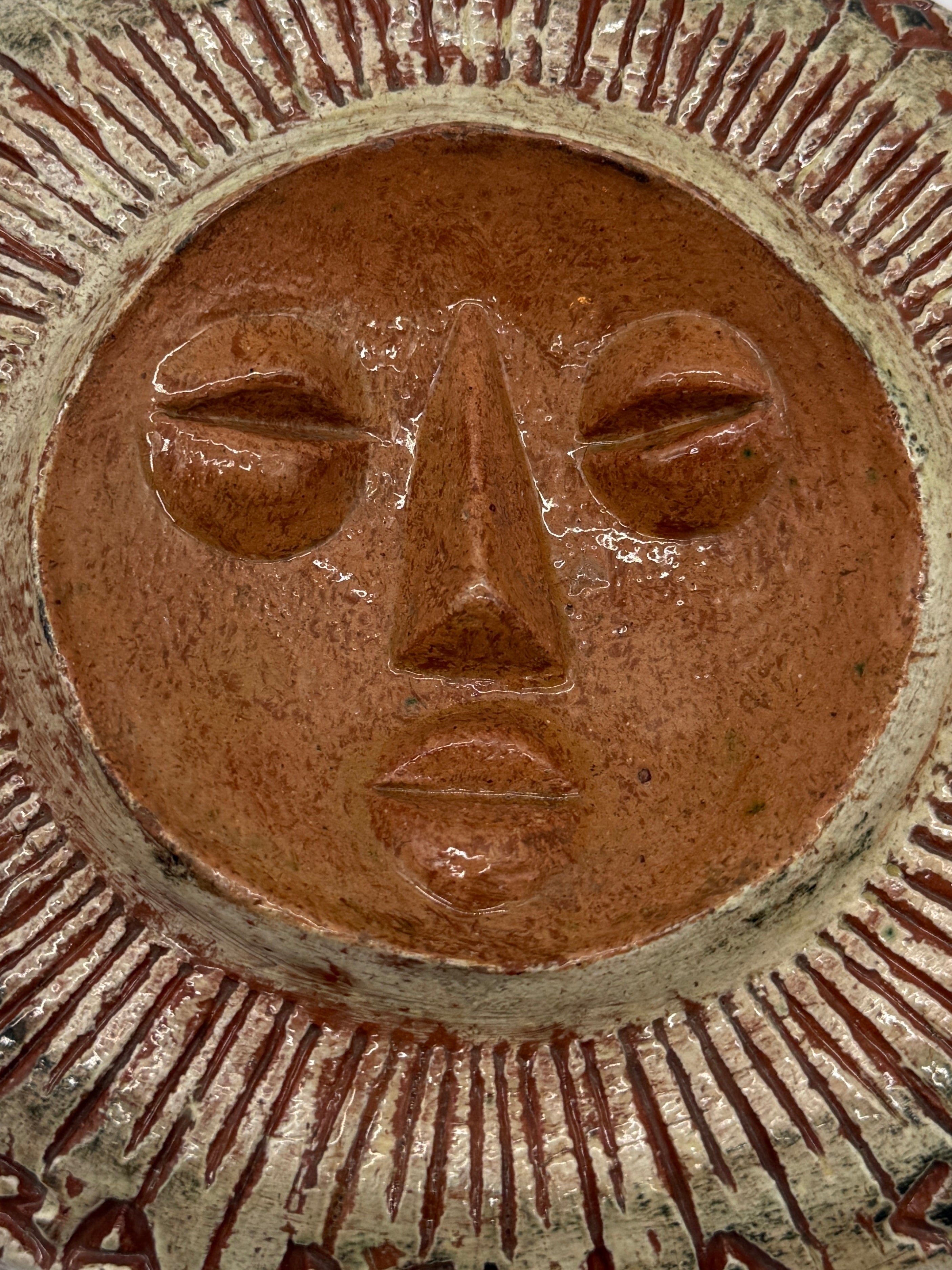 CÉRAMIQUE MURALE "SOLEIL" — CLIZIA (MARIO GIANI), 1979