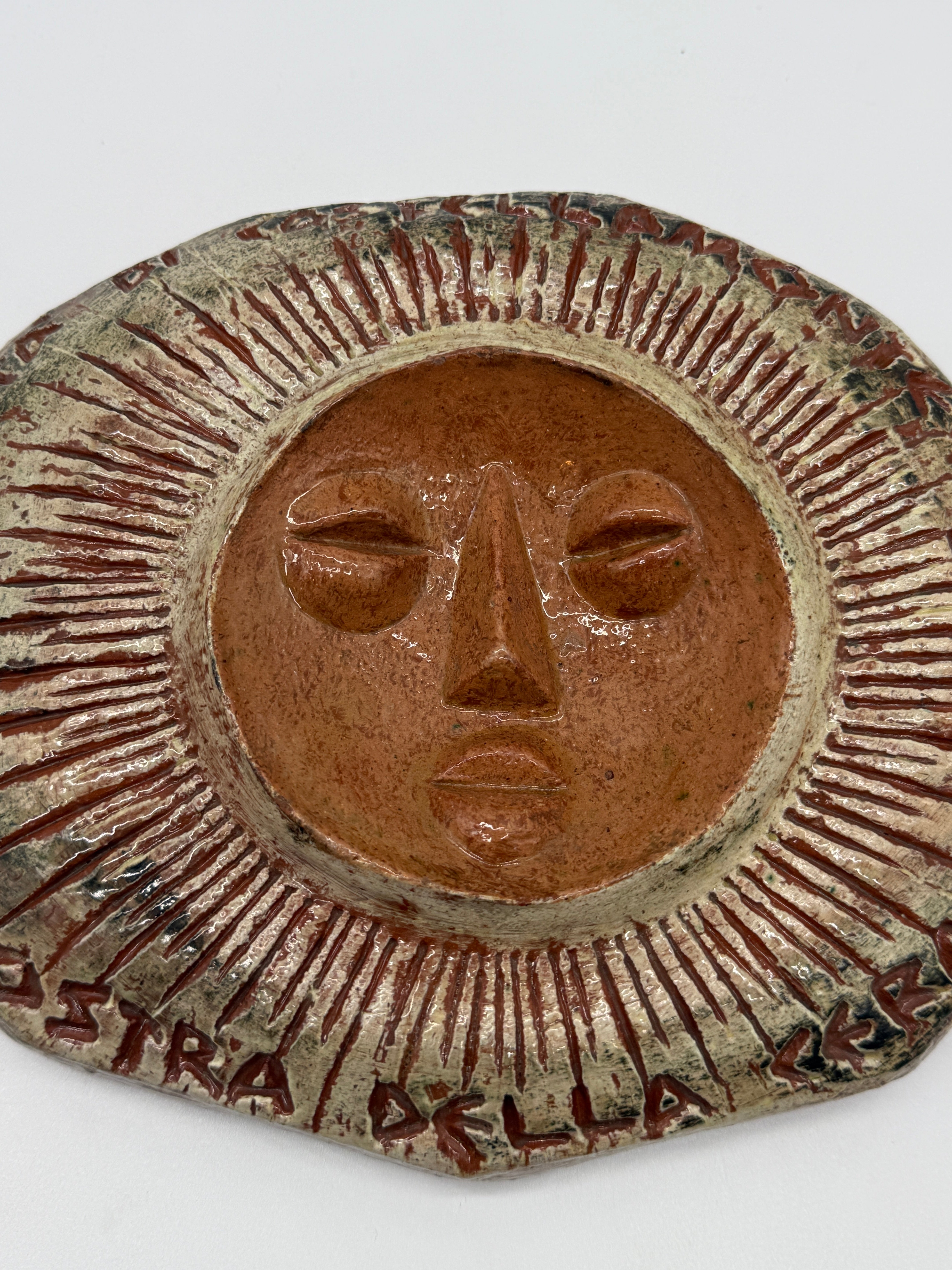 CÉRAMIQUE MURALE "SOLEIL" — CLIZIA (MARIO GIANI), 1979