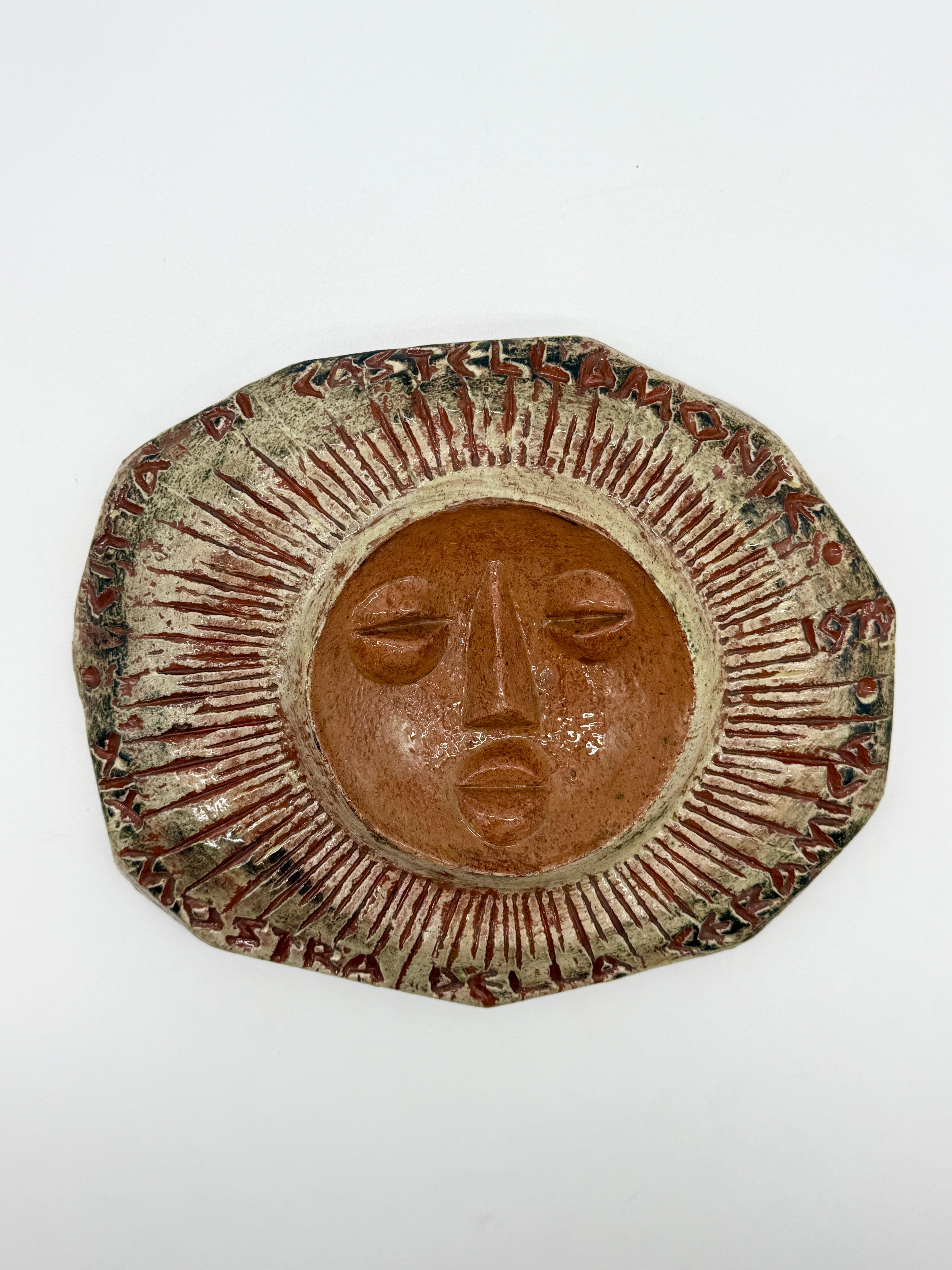 CÉRAMIQUE MURALE "SOLEIL" — CLIZIA (MARIO GIANI), 1979
