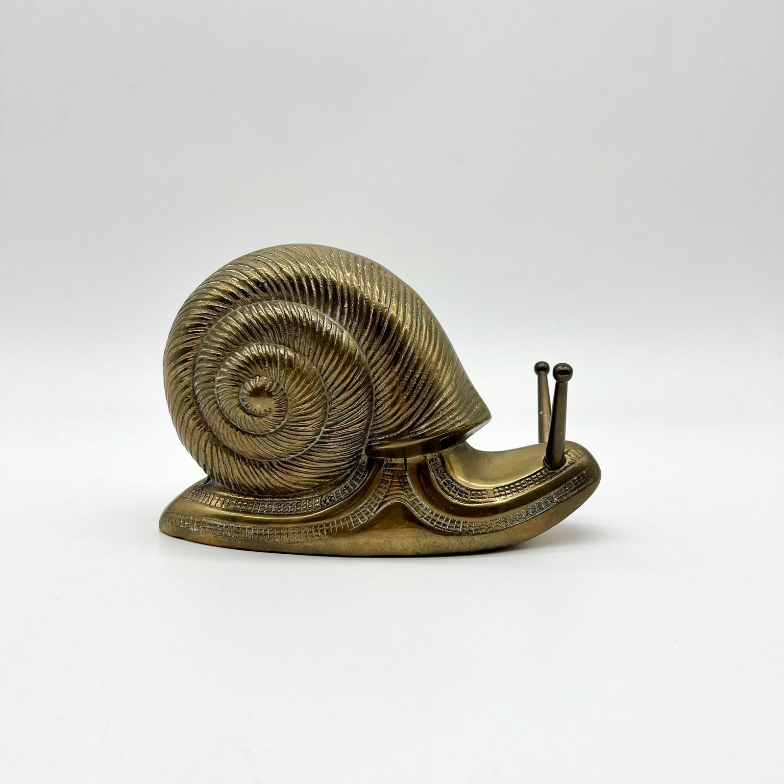 ESCARGOT "XXL" EN LAITON MASSIF – ALLEMAGNE, 1970s
