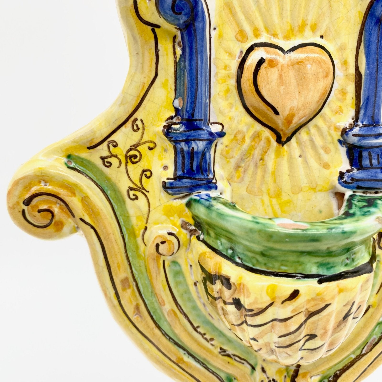 BENITIER COEUR BLEU "LE STANZE DEL GATTOPARDO", 1970