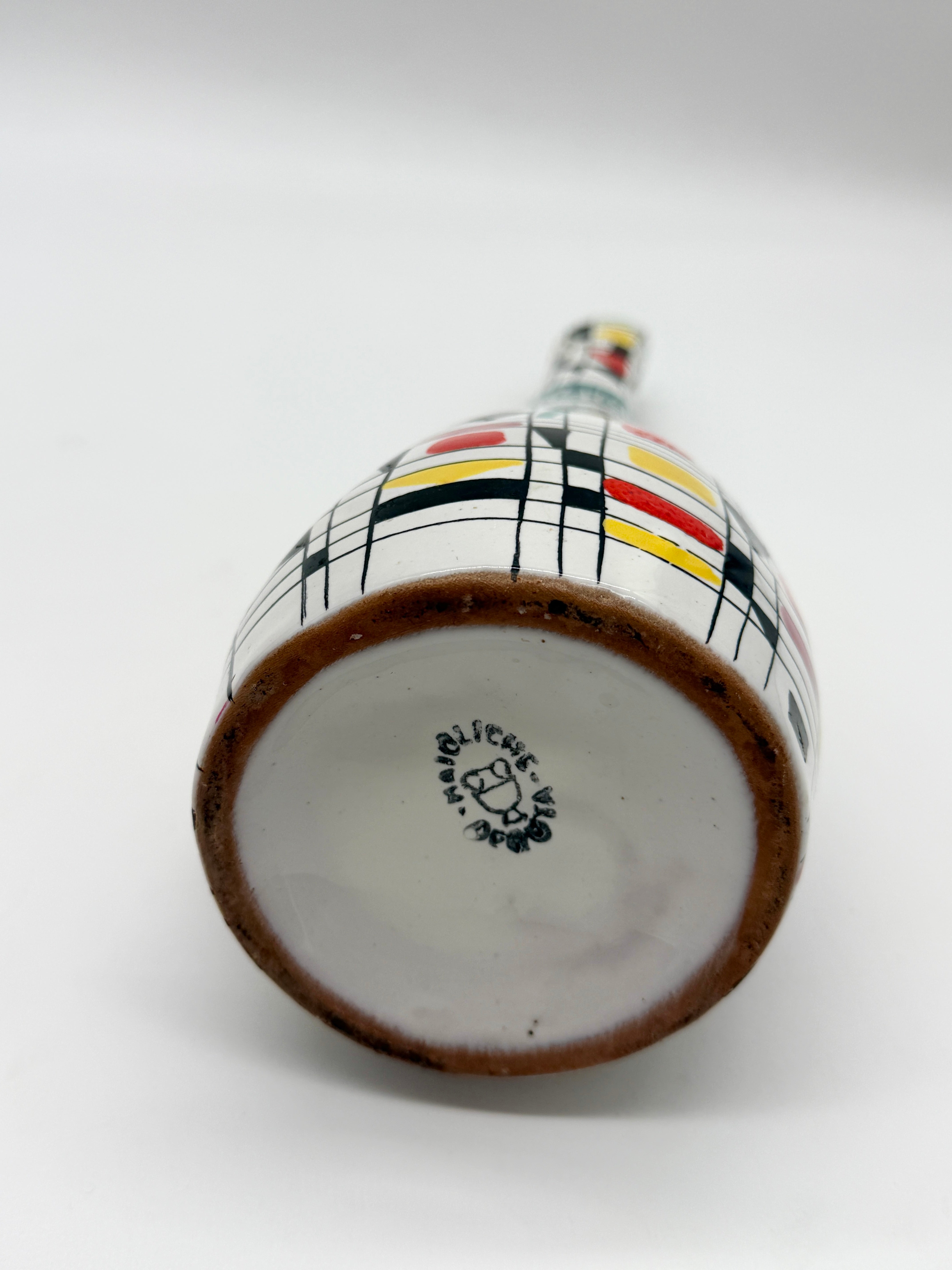 VASE / AIGUIÈRE EN CÉRAMIQUE MAIOLICA DERUTA, ITALIE, 1960s