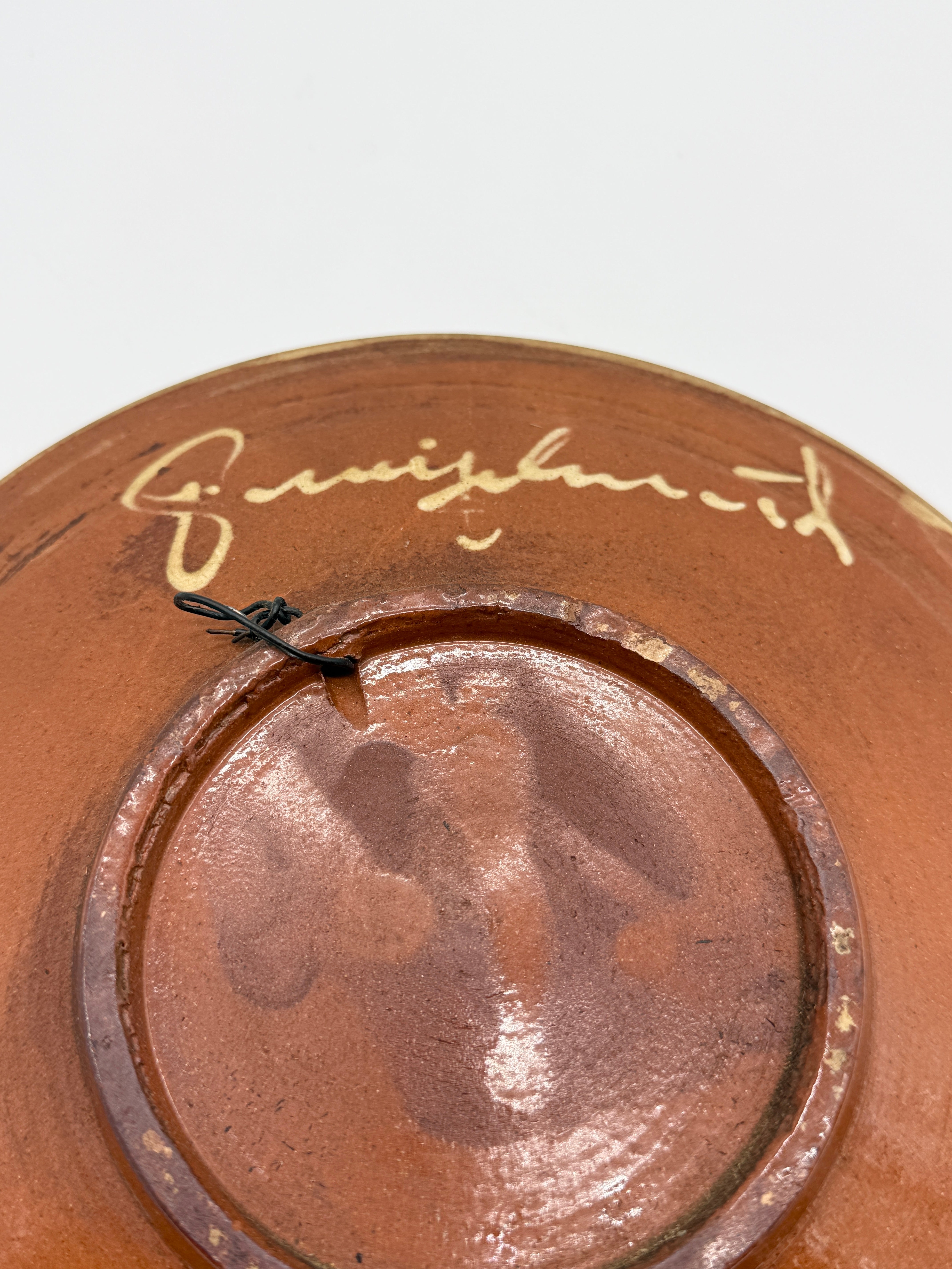ASSIETTE MURALE POISSON – CÉRAMIQUE PUIGDEMONT,1960s