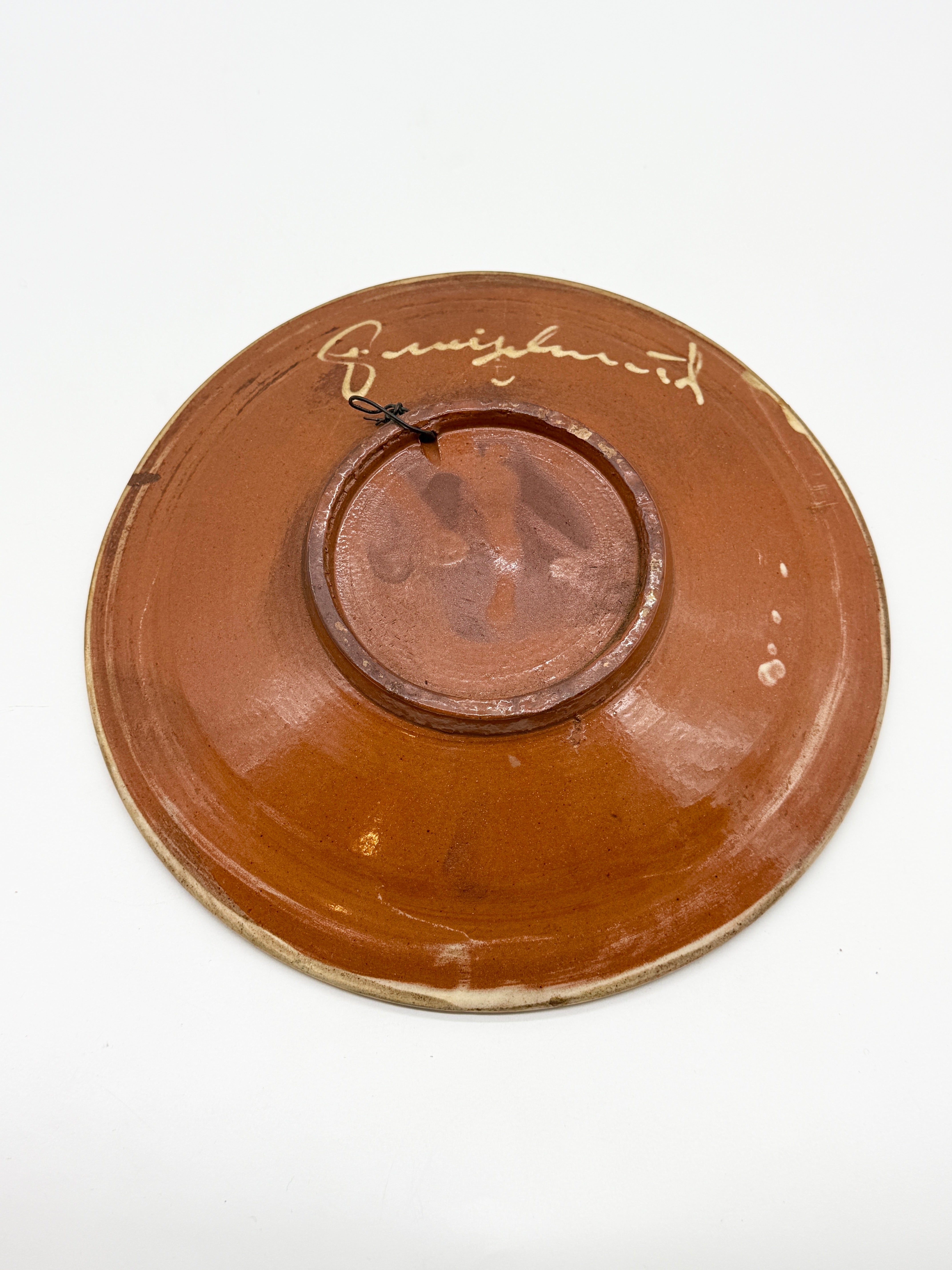 ASSIETTE MURALE POISSON – CÉRAMIQUE PUIGDEMONT,1960s