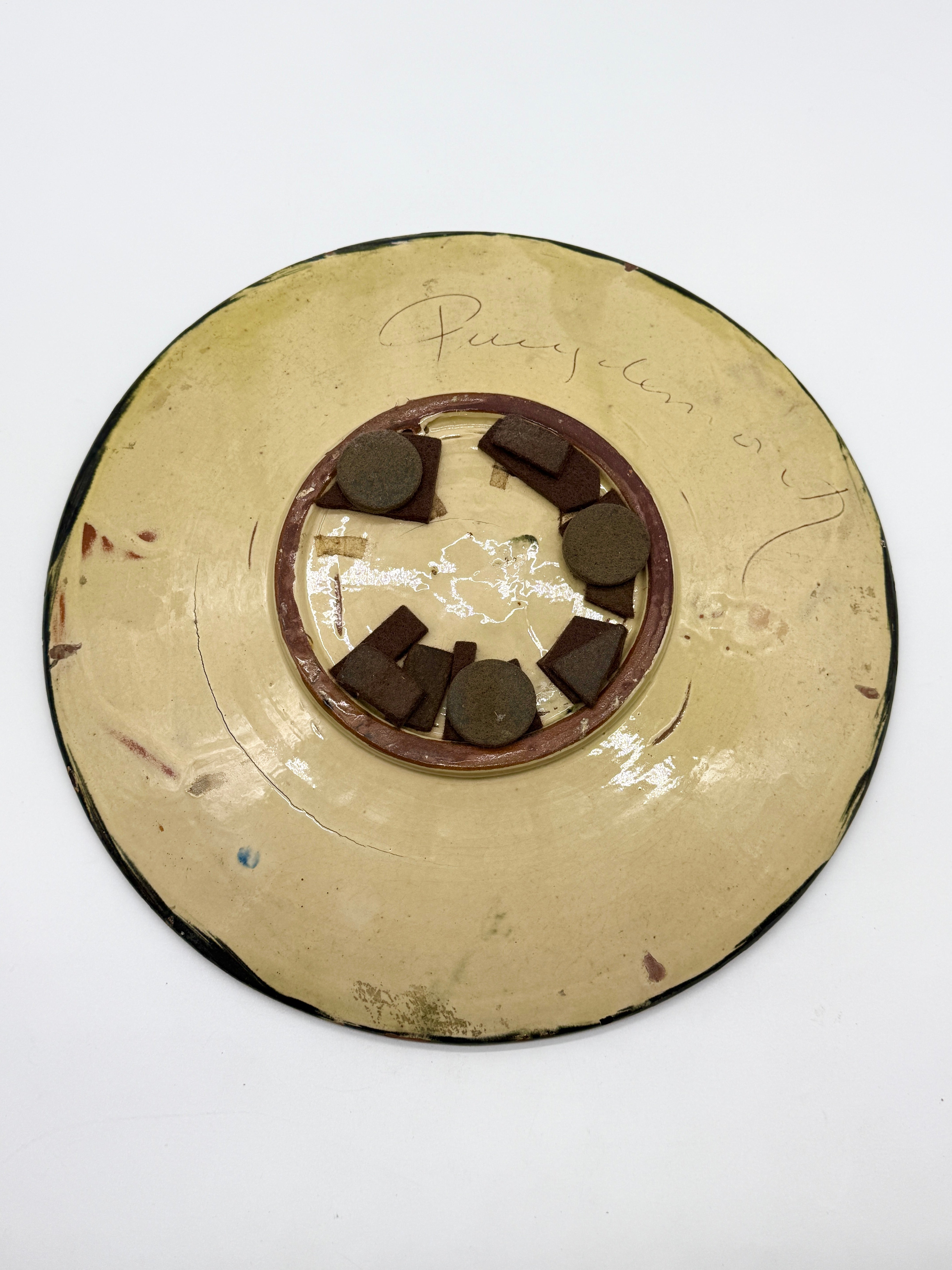 GRANDE ASSIETTE MURALE POISSON – PUIGDEMONT, CATALOGNE, 1960s