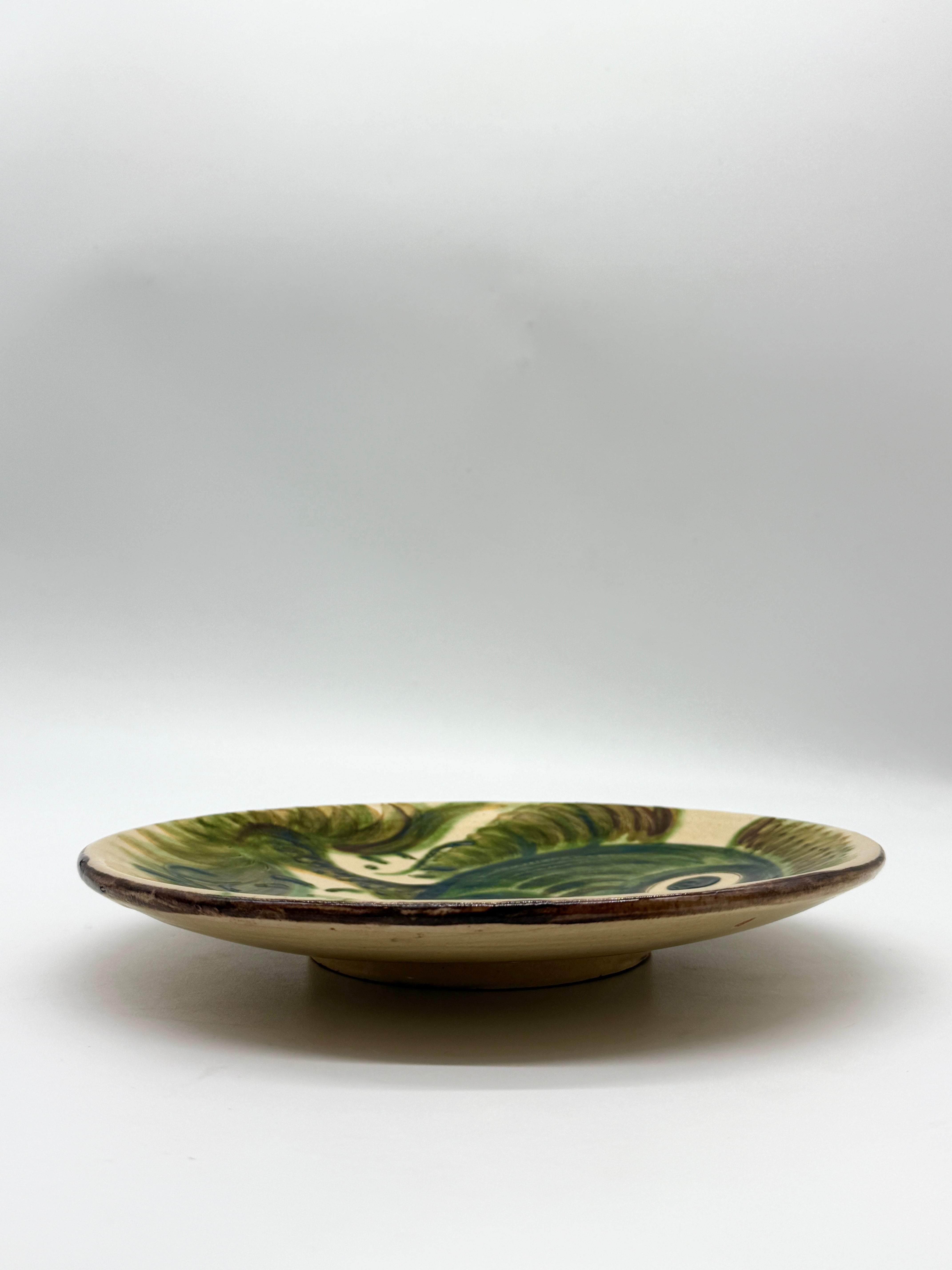 ASSIETTE POISSON FANTASTIQUE, PUIGDEMONT, CATALOGNE 1960s