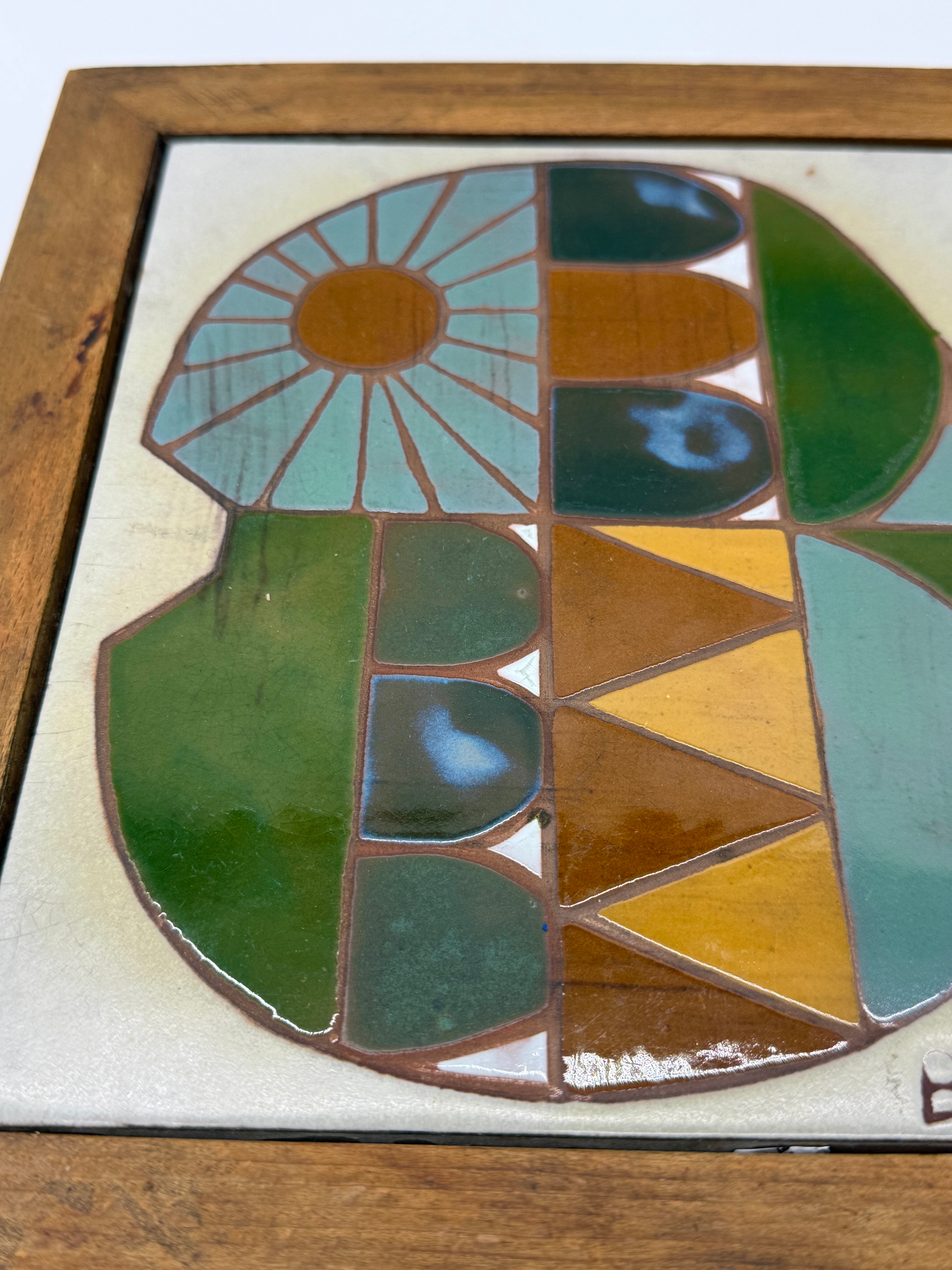 CÉRAMIQUE MURALE « POISSON » SIGNÉE BEAUREGARD, 1960s