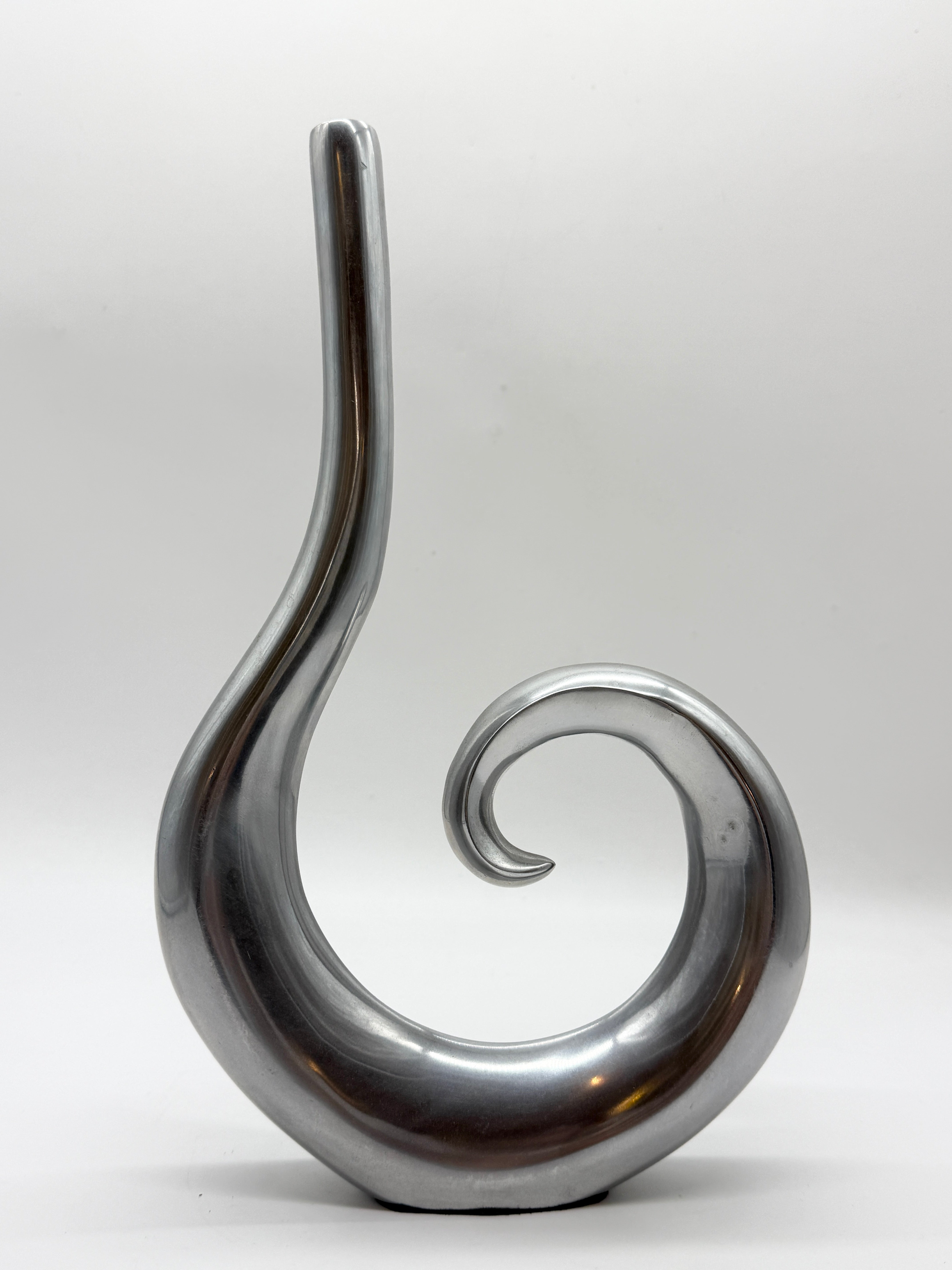 VASE "SPIRALE" EN FONTE D’ALUMINIUM, 1970s