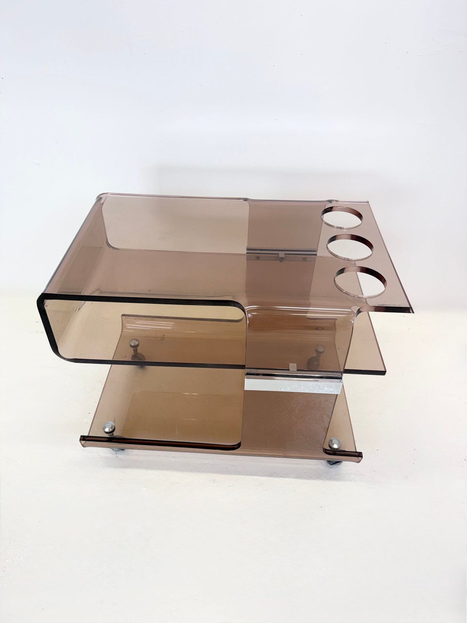 BAR PLEXI SIGNÉ "MICHEL DUMAS", 1970s