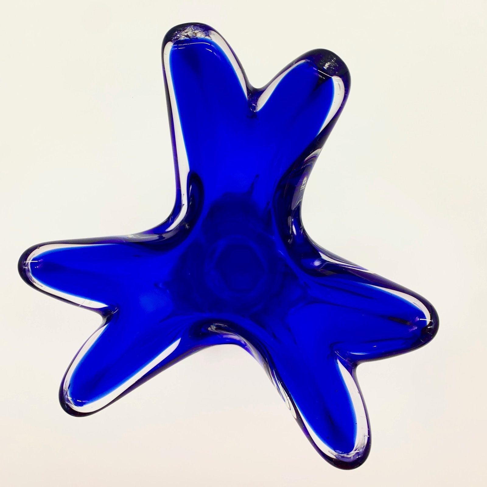 VASE BLEU COBALT, VERRE DE MURANO, 1950/60