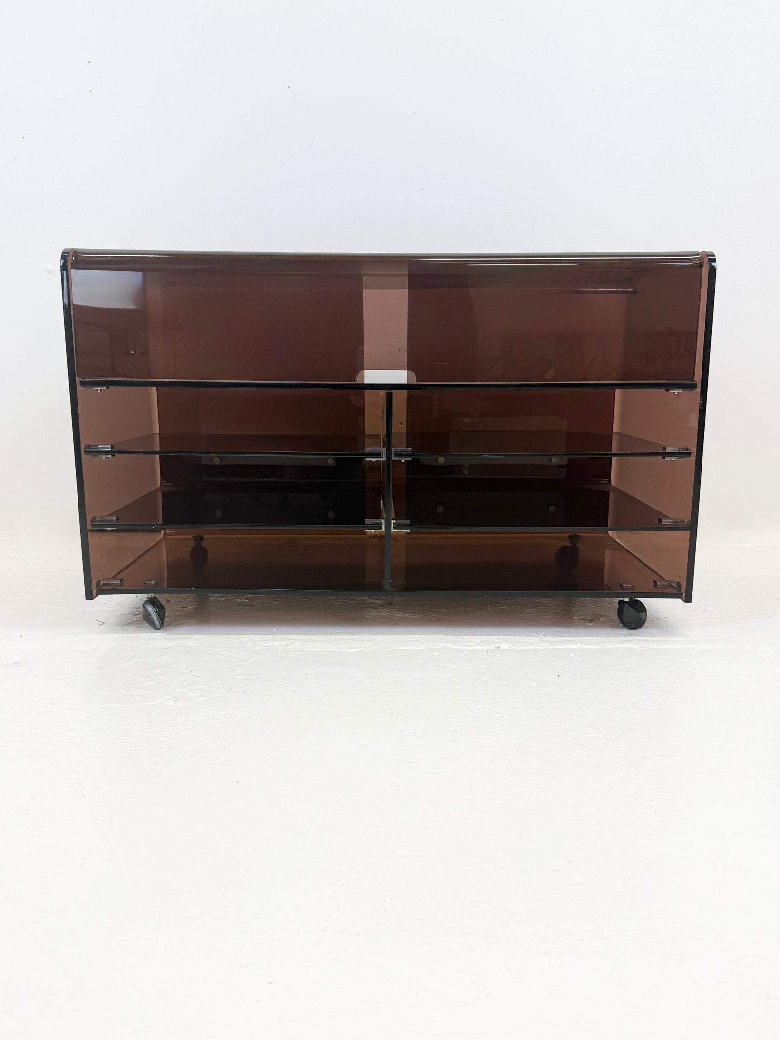 MEUBLE HI-FI "ROCHE BOBOIS" PLEXI, 1970s
