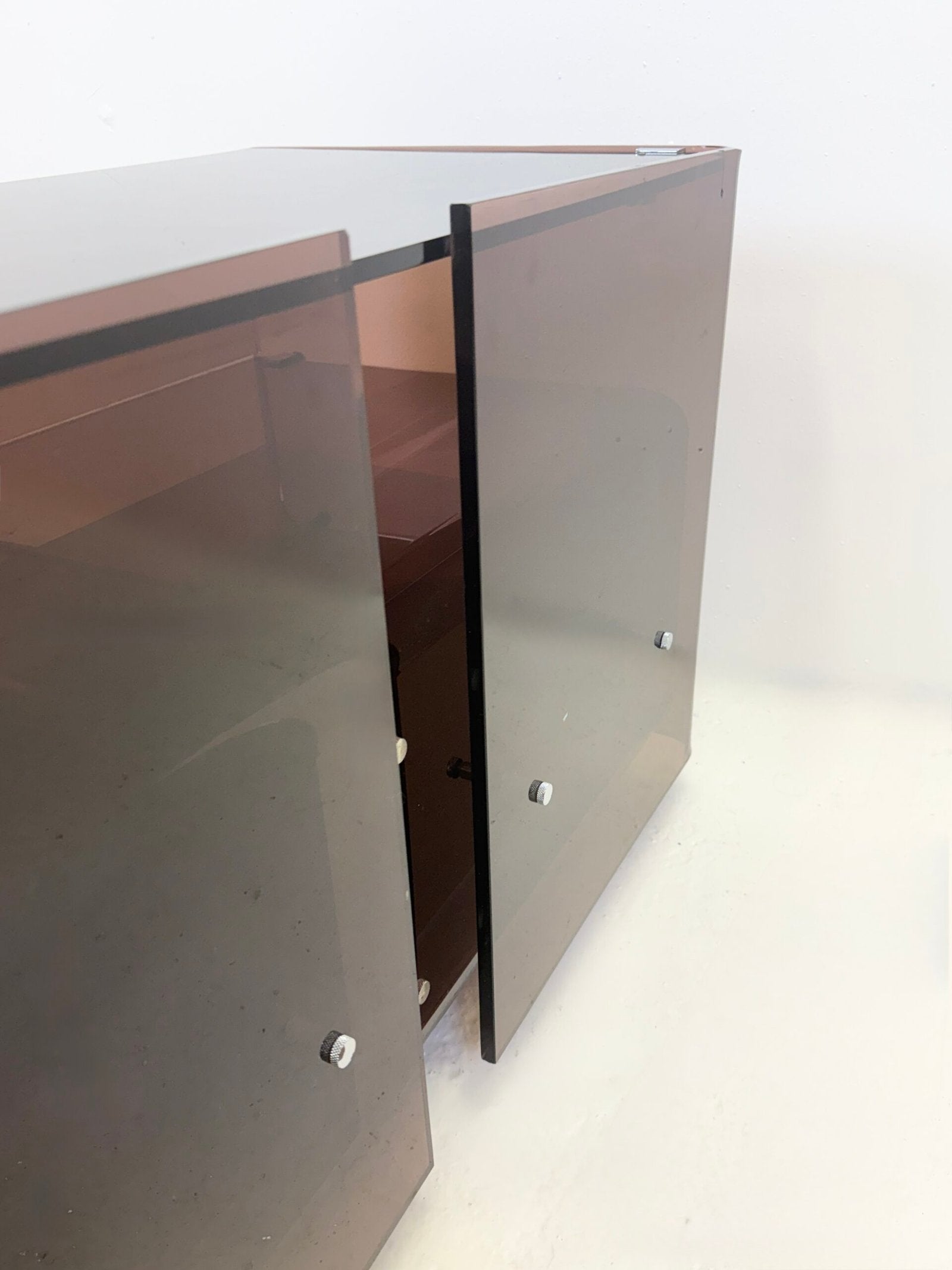 MEUBLE HI-FI "ROCHE BOBOIS" PLEXI, 1970s