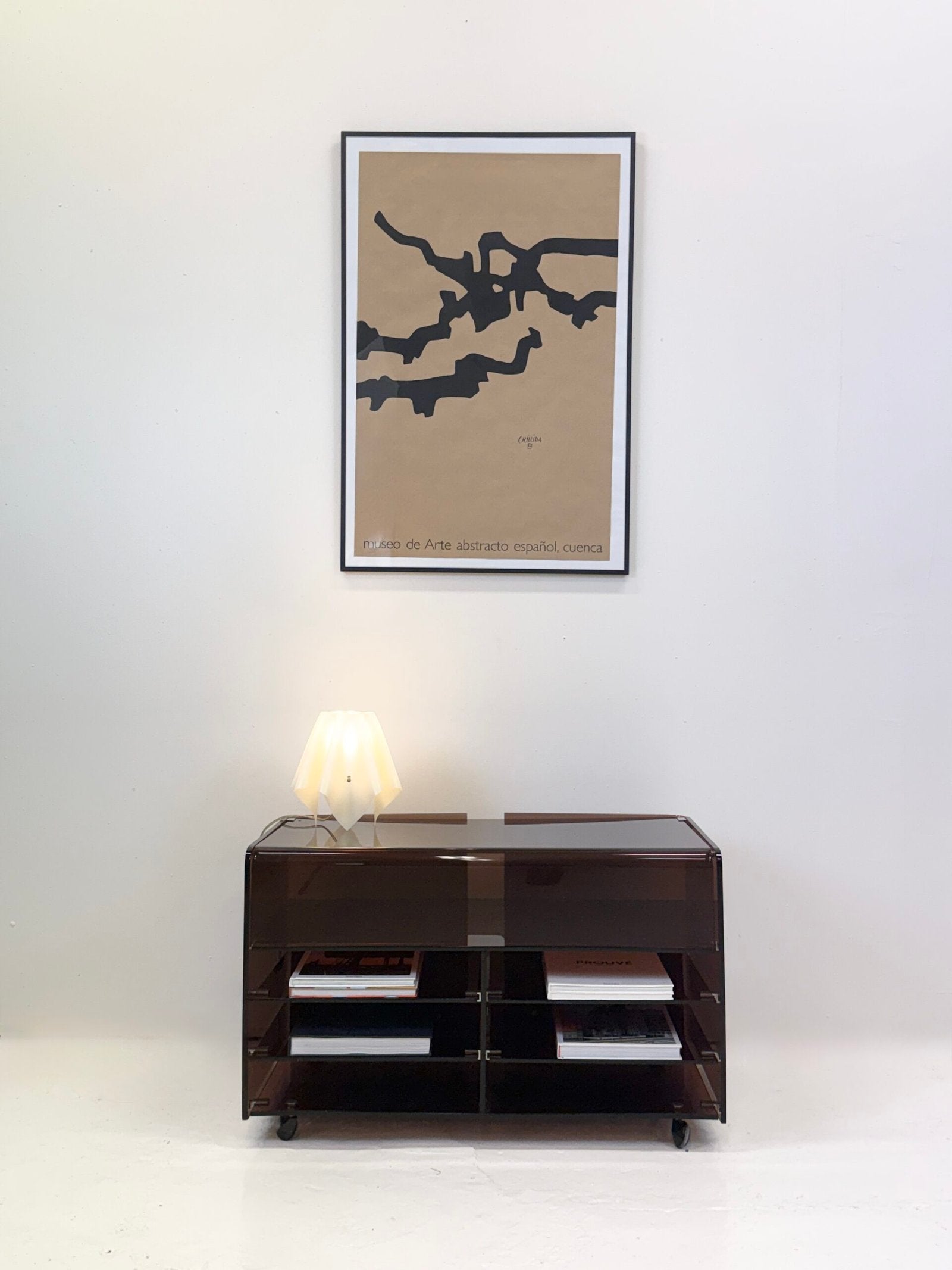 MEUBLE HI-FI "ROCHE BOBOIS" PLEXI, 1970s