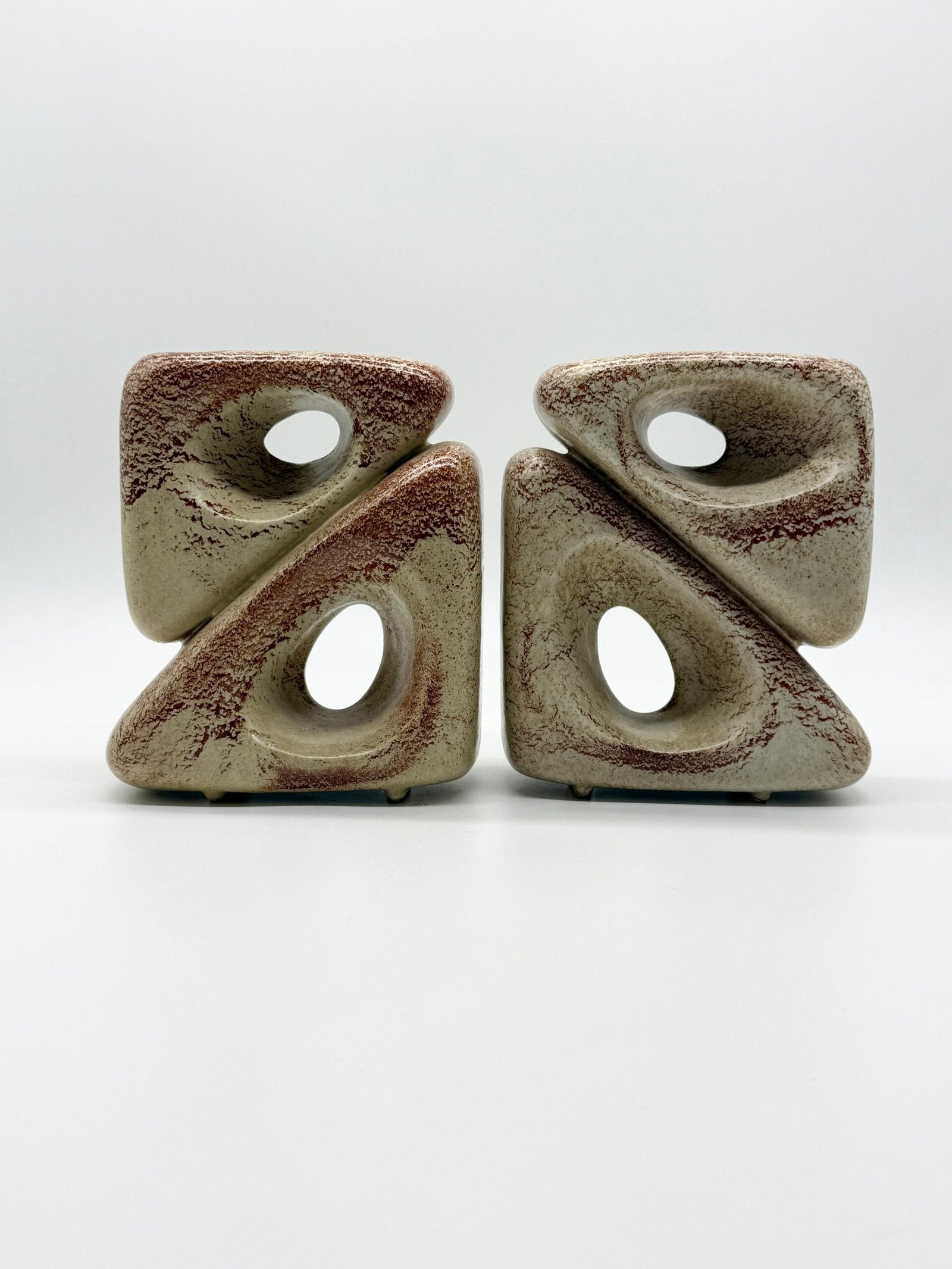 PAIRE DE VASES — ROBERTO RIGON POUR "BERTONCELLO", 1960s
