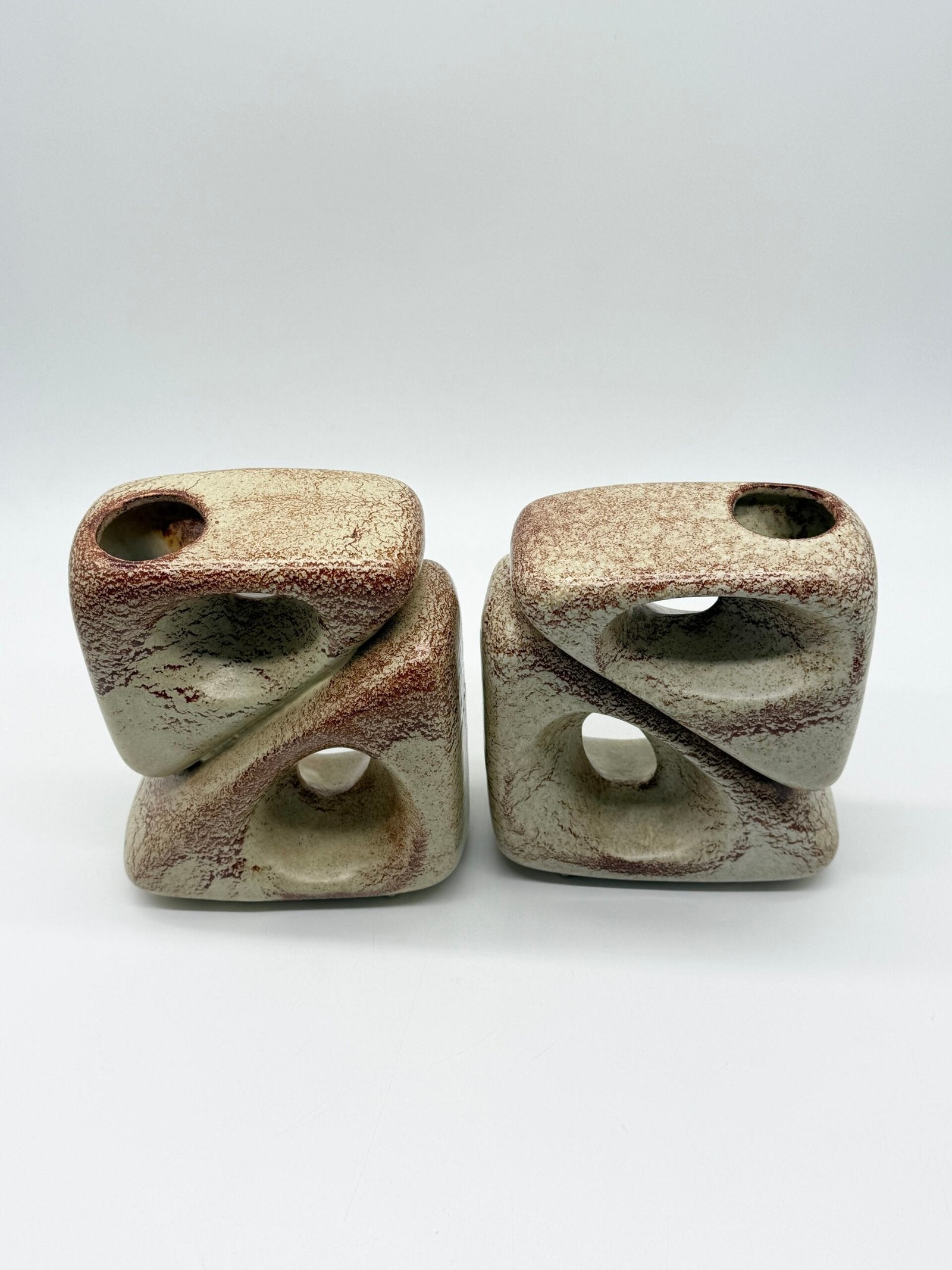 PAIRE DE VASES — ROBERTO RIGON POUR "BERTONCELLO", 1960s