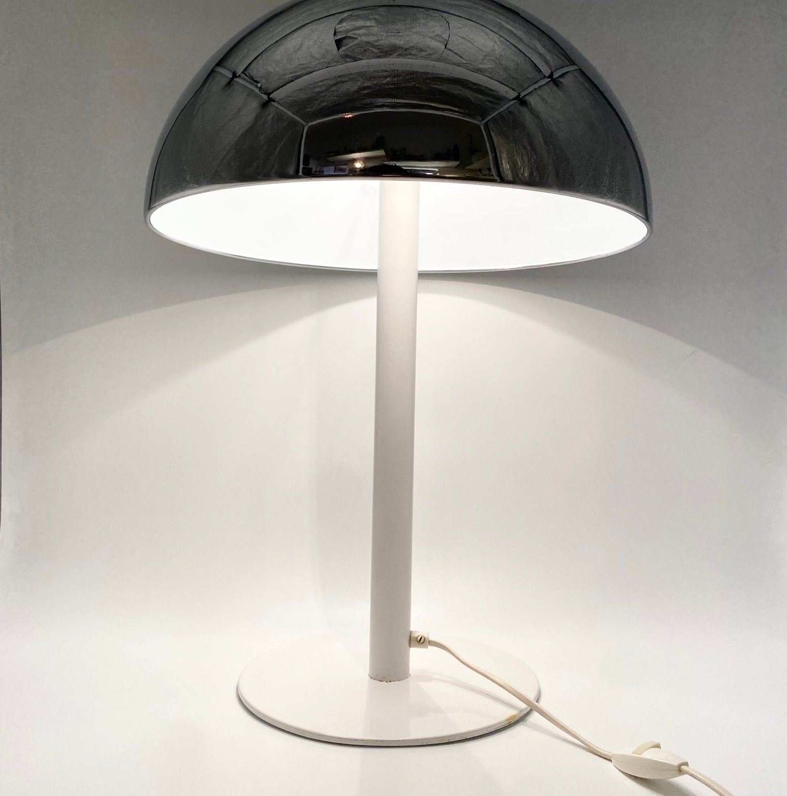 LAMPE CHROME CHAMPIGNON "XXL", 1970s
