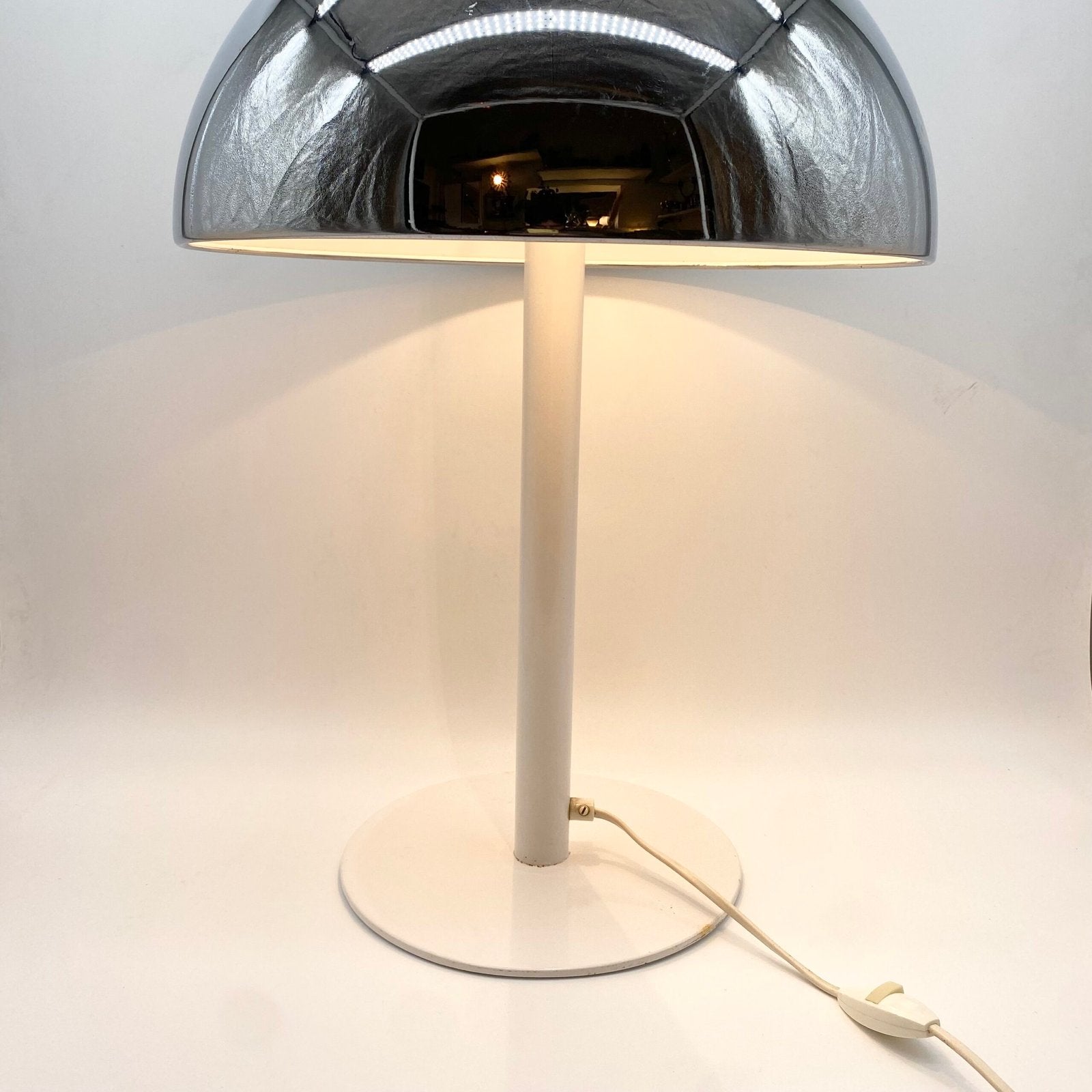 LAMPE CHROME CHAMPIGNON "XXL", 1970s