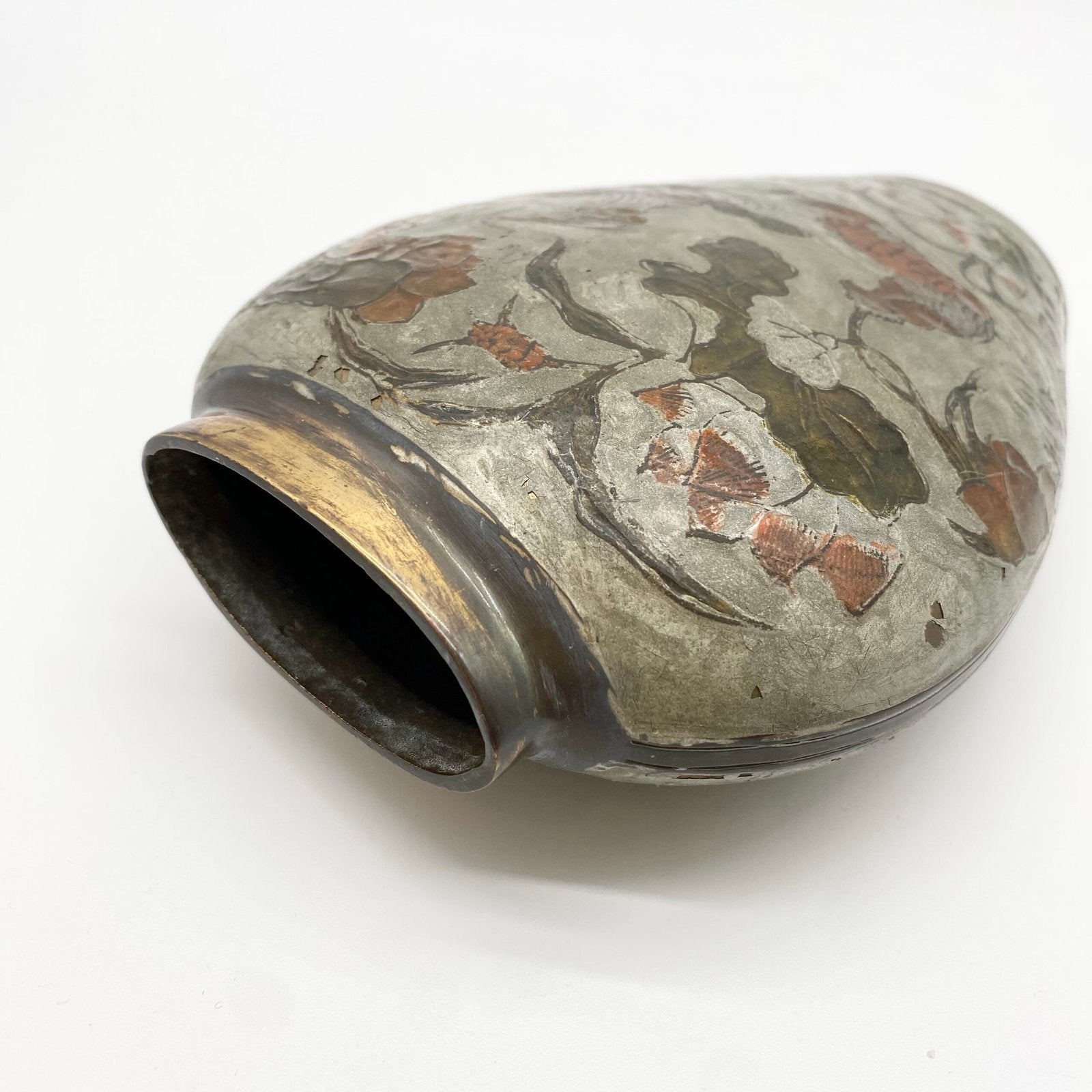 VASE "MEIJI" LAITON CLOISONNÉ, 1900s