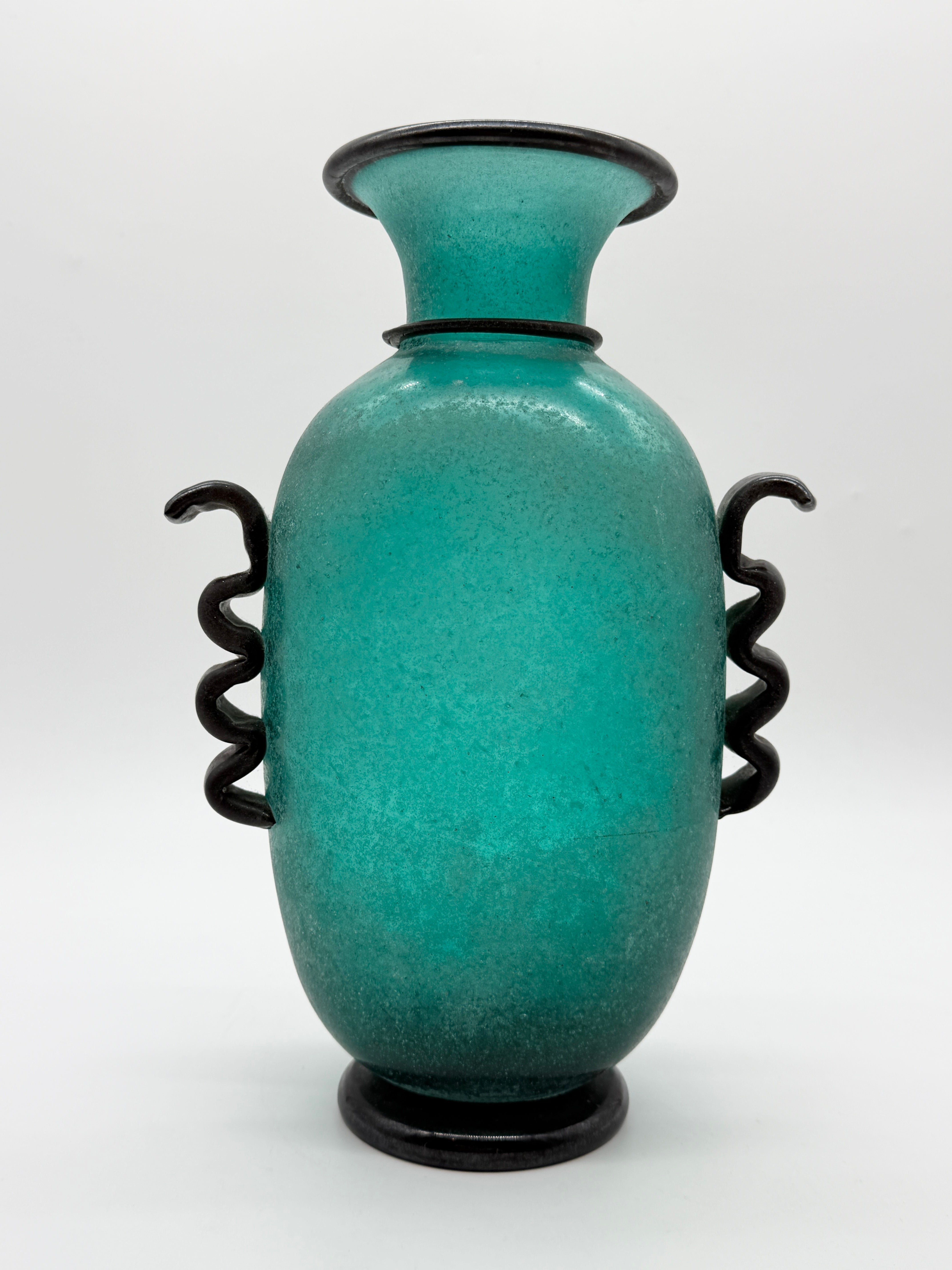 VASE "AMPHORE" MURANO – GAMBARO & POGGI, ITALIE, 1970s