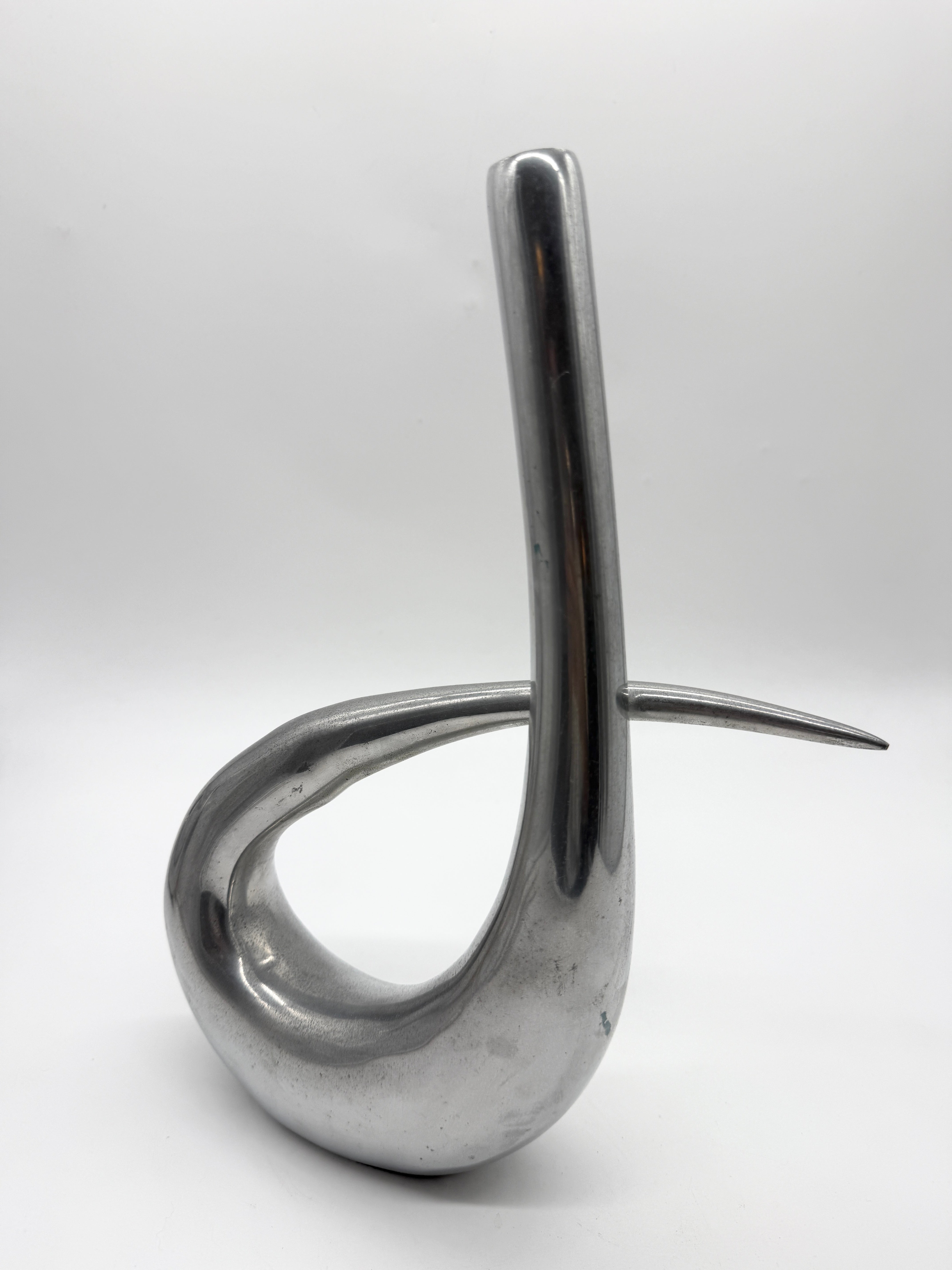 VASE ZOOMORPHE EN FONTE D’ALUMINIUM, 1970s
