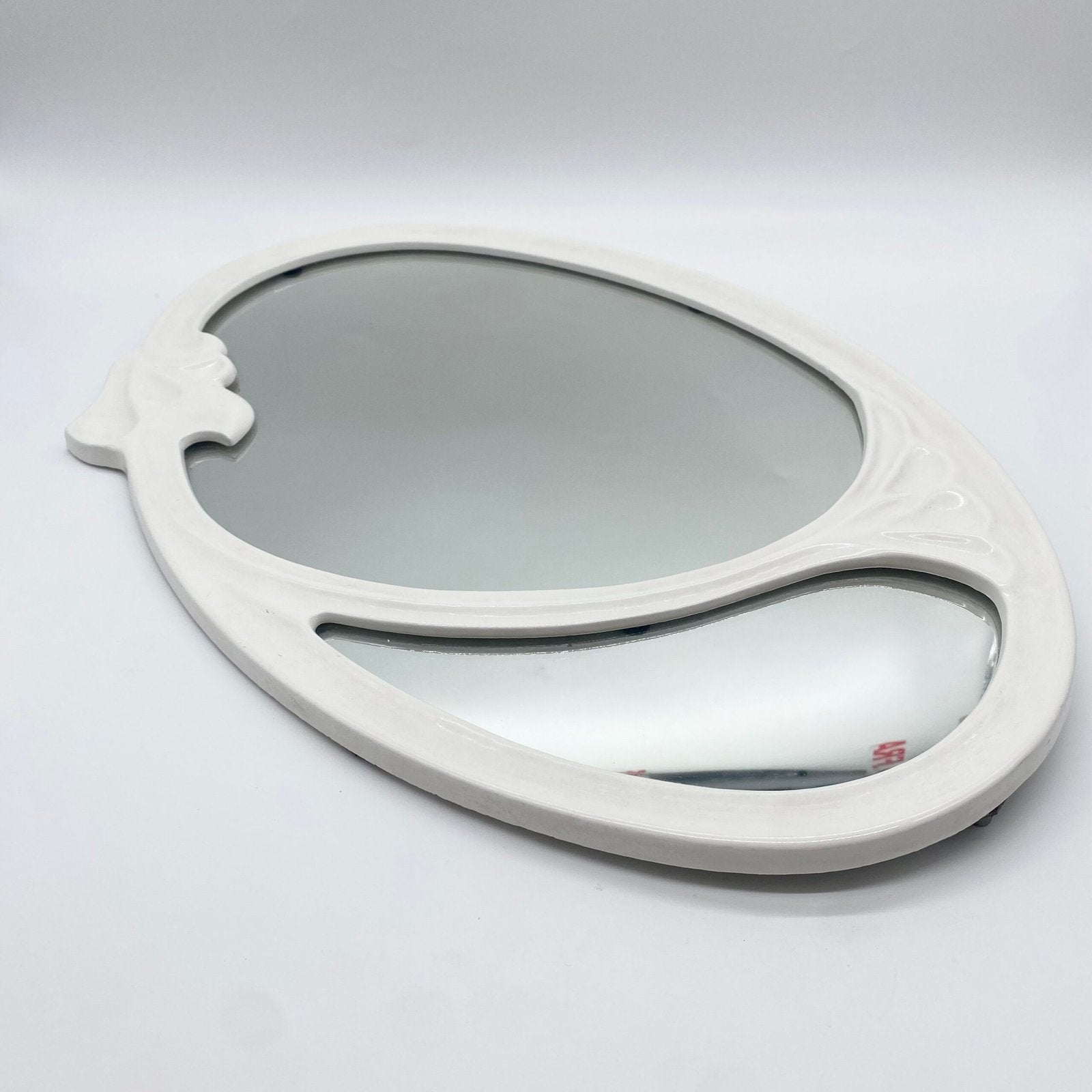 GRAND MIROIR "OVALE" EN FONTE – ART DÉCO
