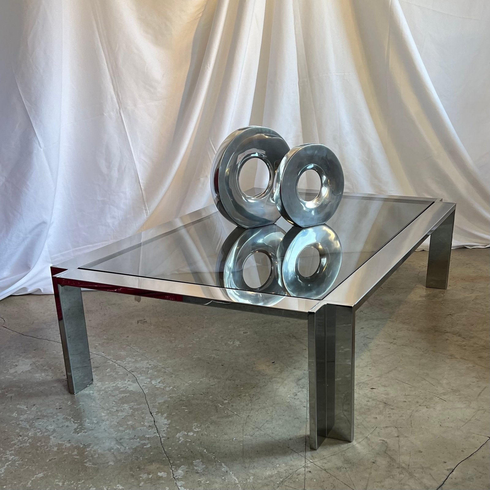 TABLE BASSE "MIROIR", 1970s