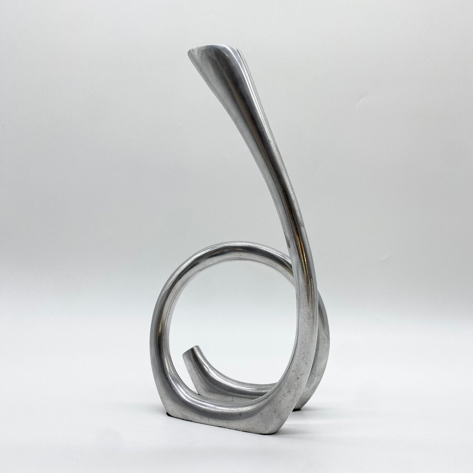 BOUGEOIR BIOMORPHIQUE / FONTE D'ALU – 1980s