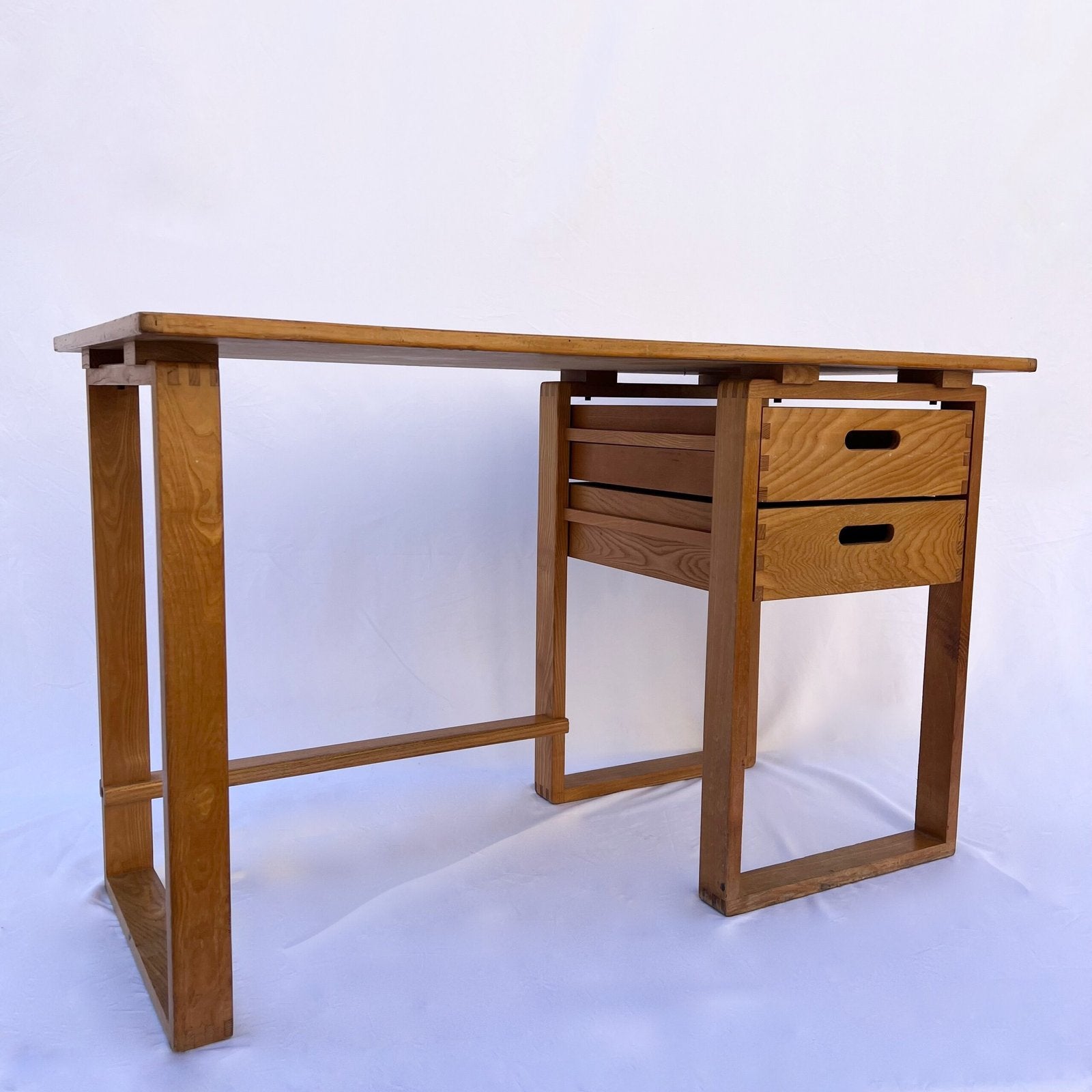 ARCHITECT'S DESK MADE OF PINE WOOD, 1970s