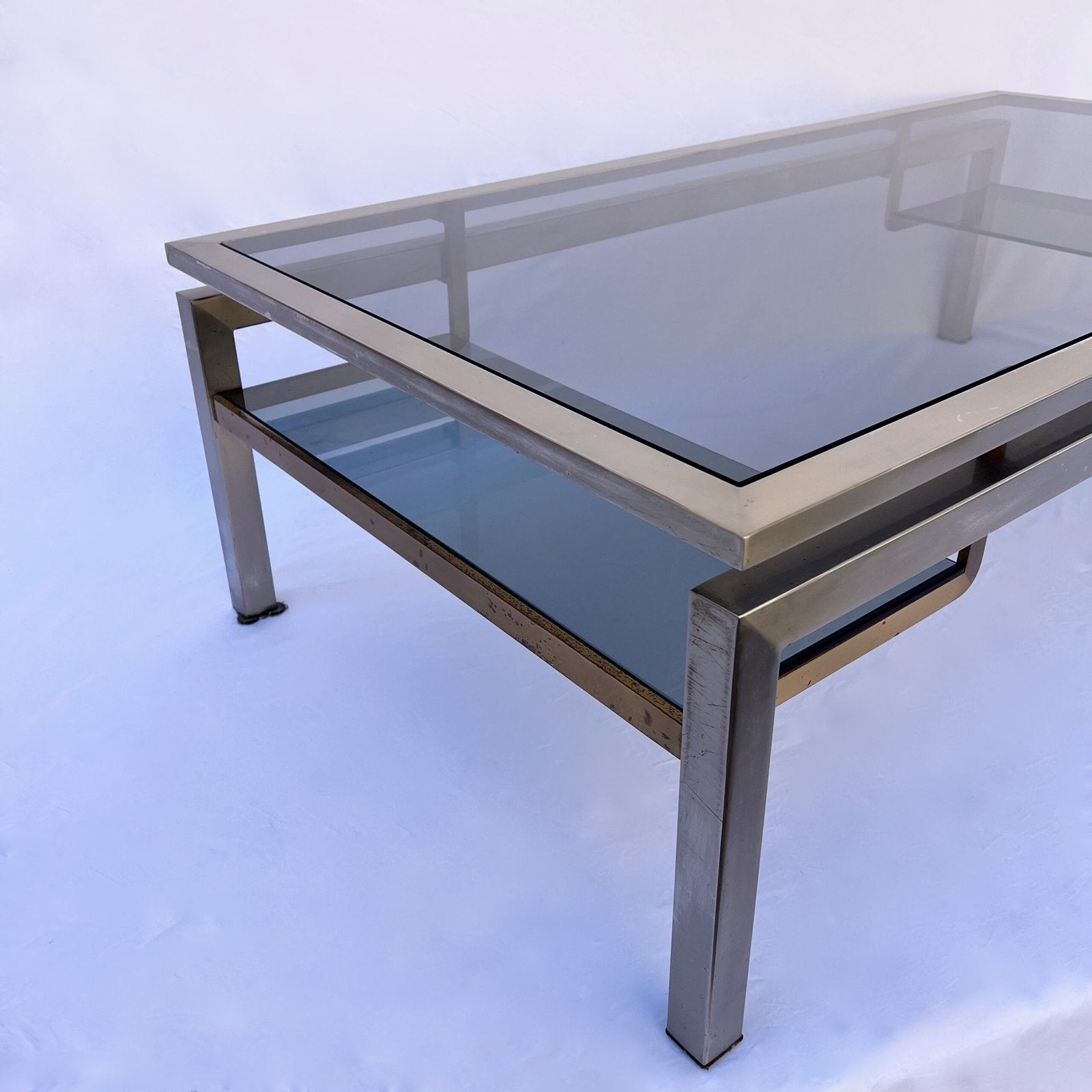 GUY LEFÈVRE COFFEE TABLE FOR MAISON JANSEN, 1970s