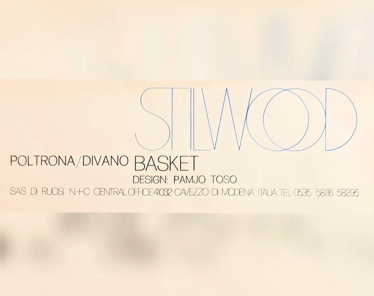 CANAPÉ « BASKET » — RENATO TOSO & ROBERTO PAMIO, ITALIE, 1960s