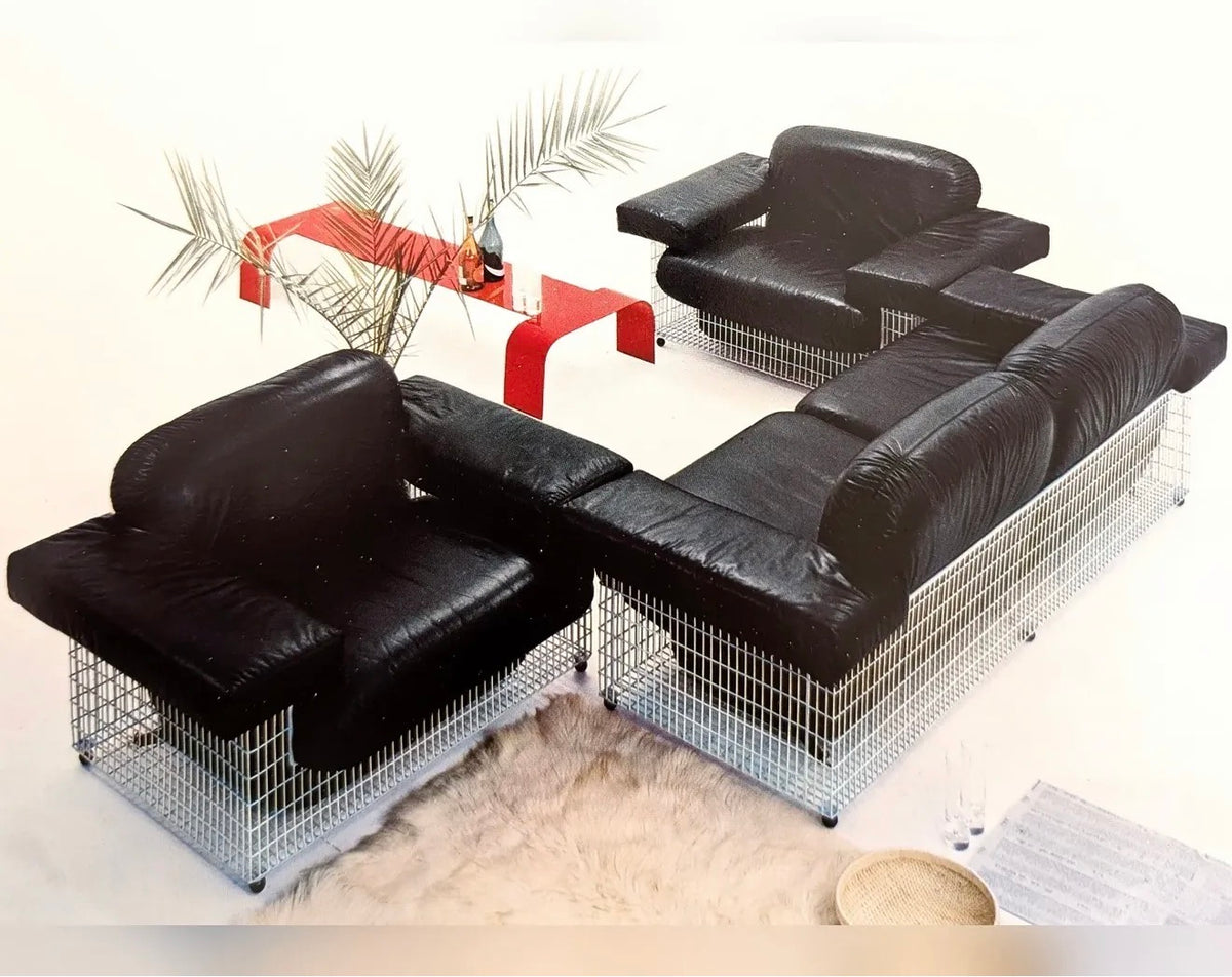 CANAPÉ « BASKET » — RENATO TOSO & ROBERTO PAMIO, ITALIE, 1960s