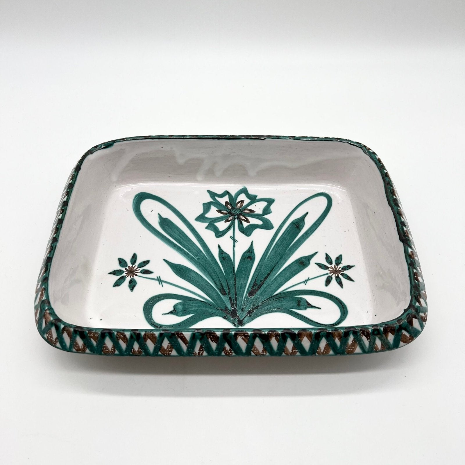 GRAND PLAT "FLEURS" ROBERT PICAULT, 1950s