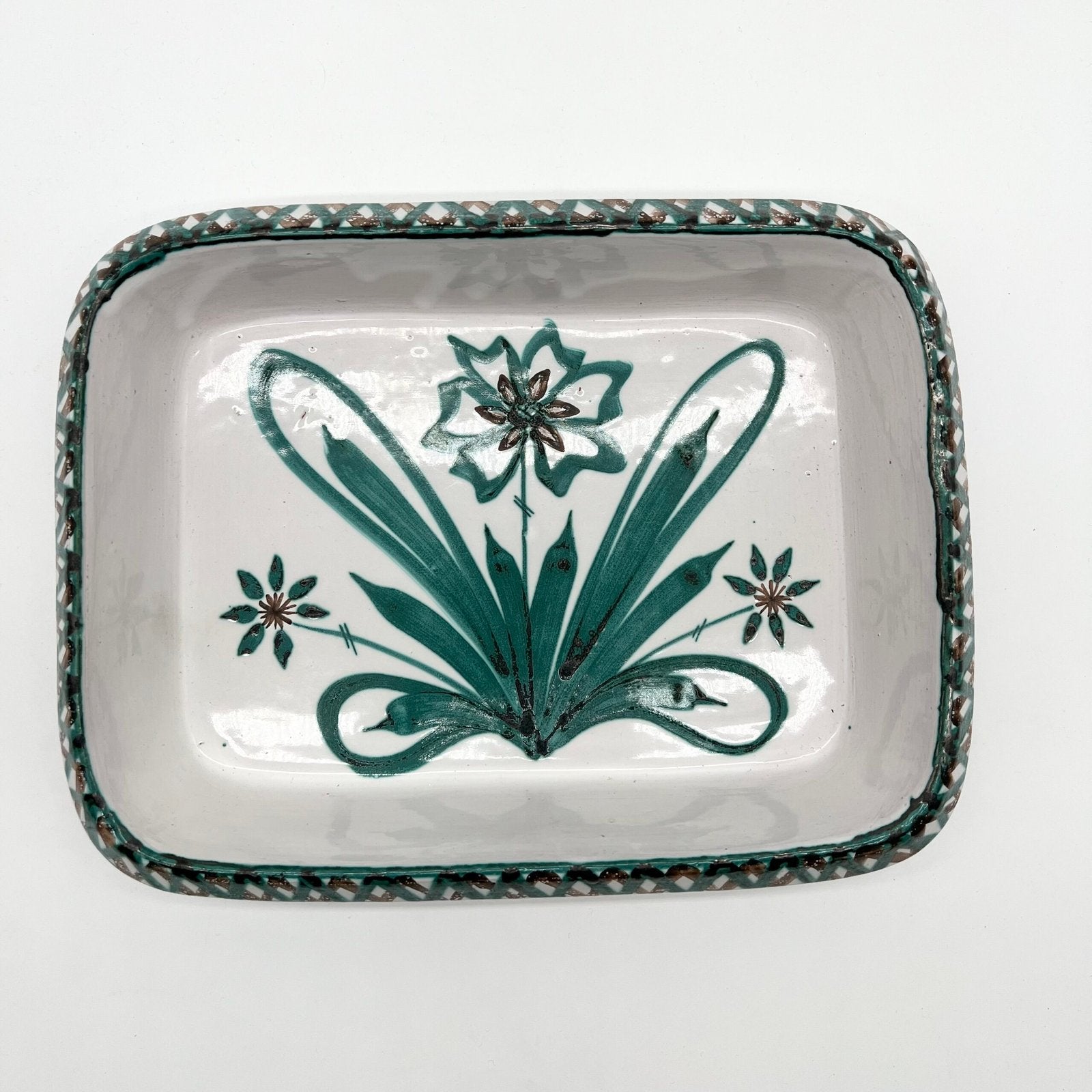 GRAND PLAT "FLEURS" ROBERT PICAULT, 1950s