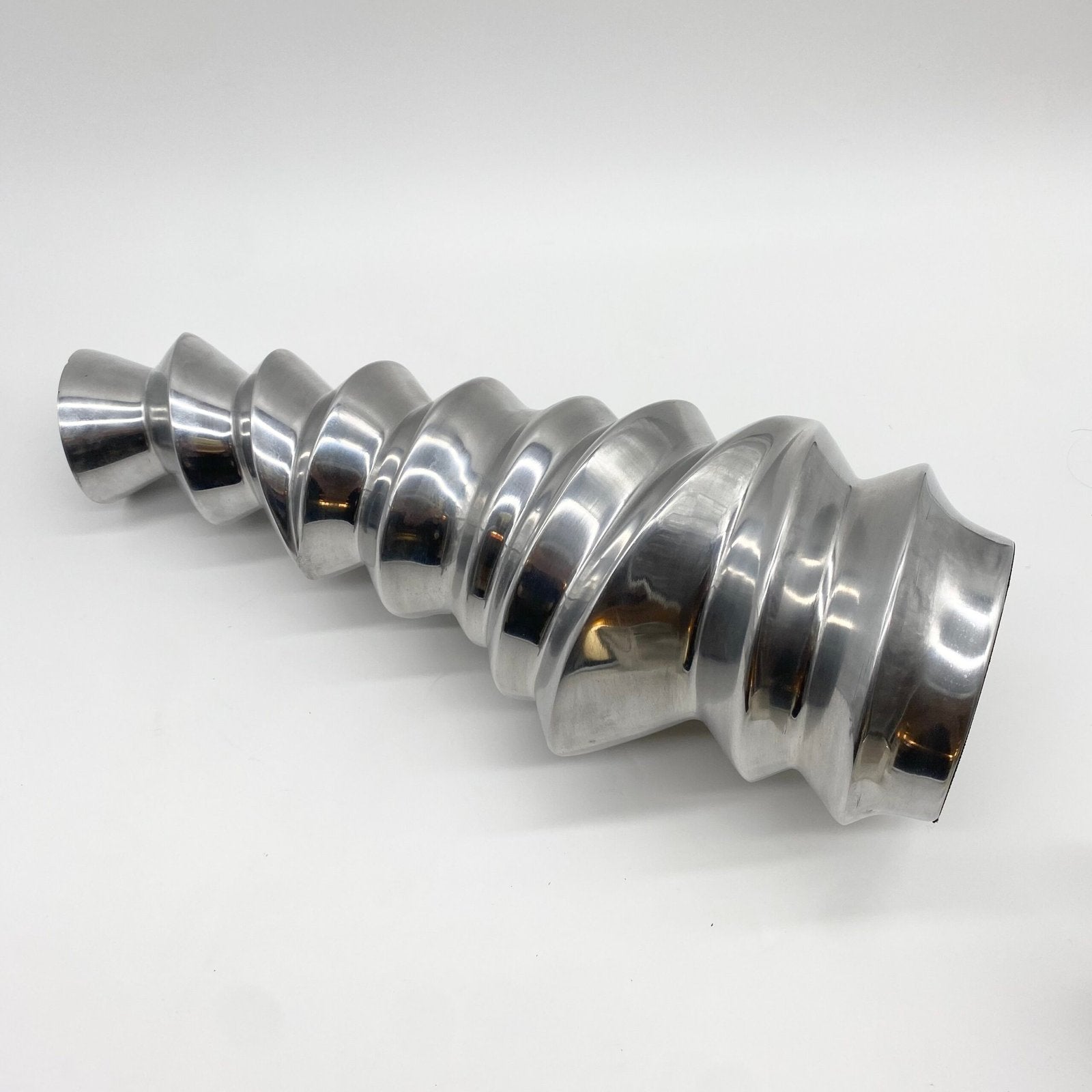 VASE "TORSADÉ" / FONTE D’ALUMINIUM – 1980s