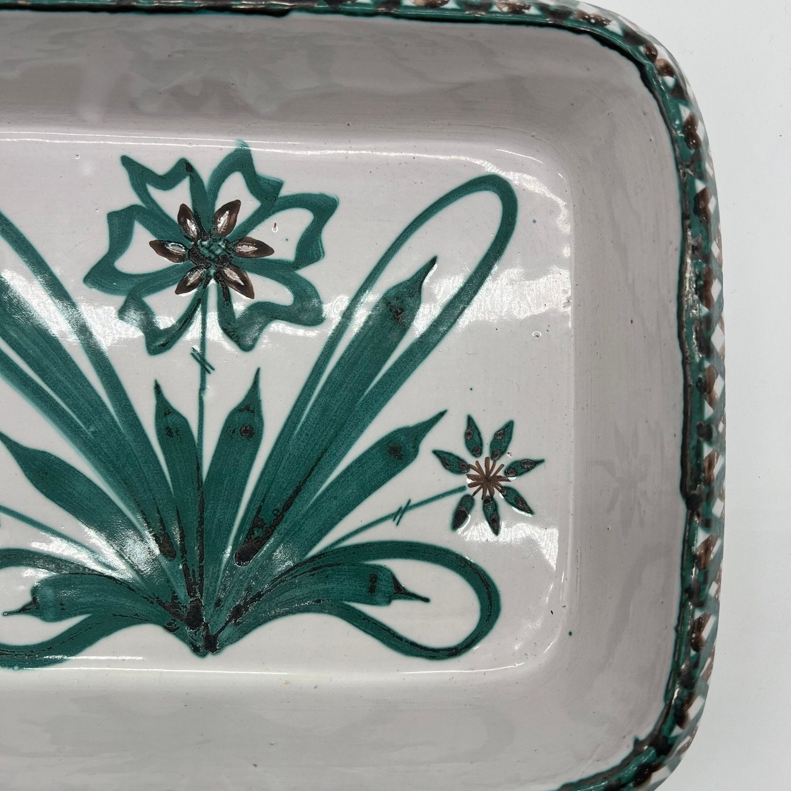 GRAND PLAT "FLEURS" ROBERT PICAULT, 1950s