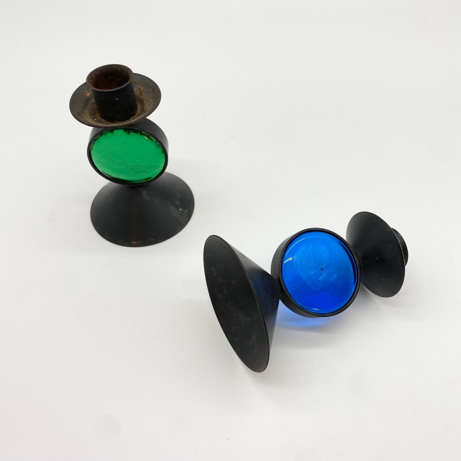 PAIRE DE BOUGEOIRS SUÉDOIS PAR "GUNNAR ANDER" – 1960s