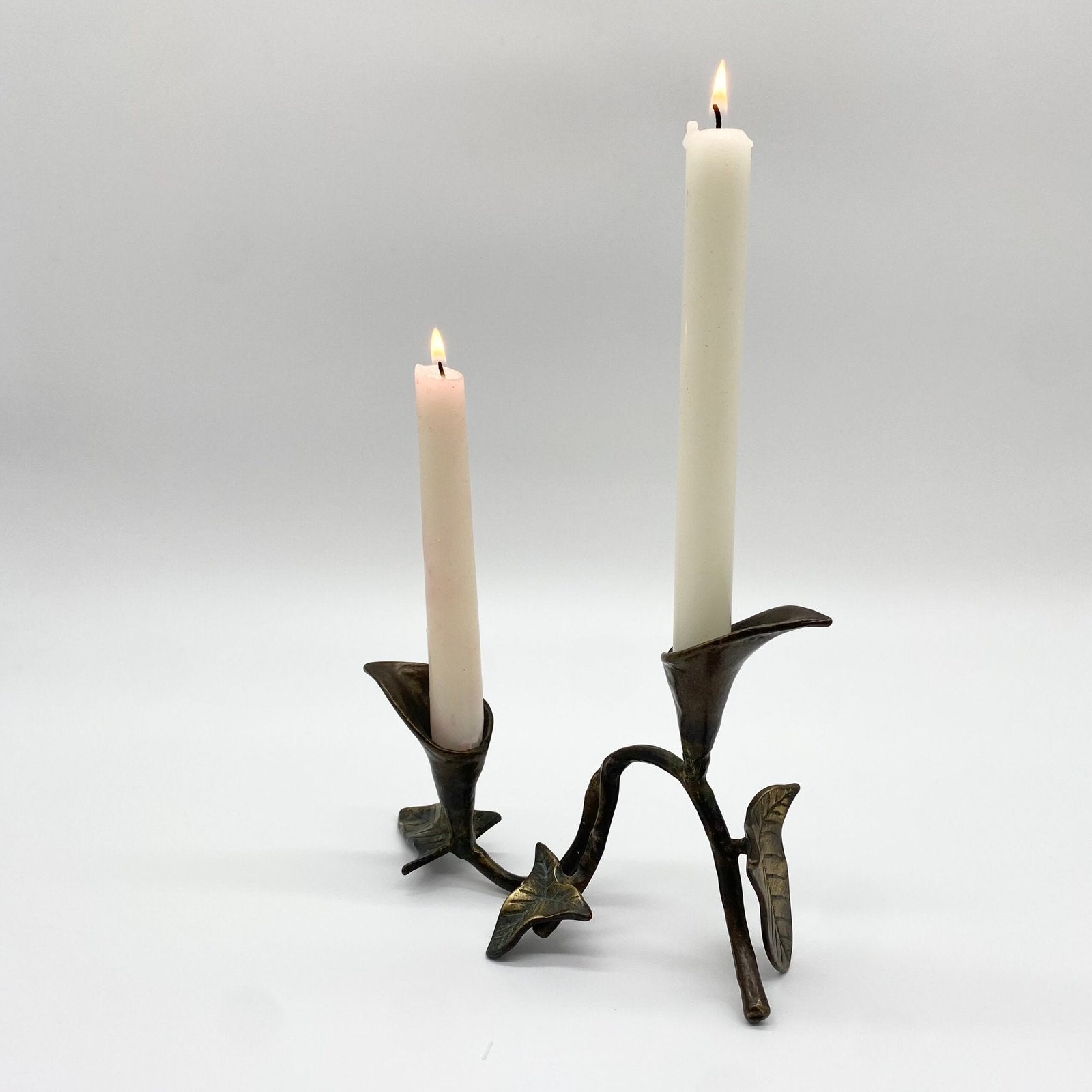 BOUGEOIR EN BRONZE – FLORAL, 1960s