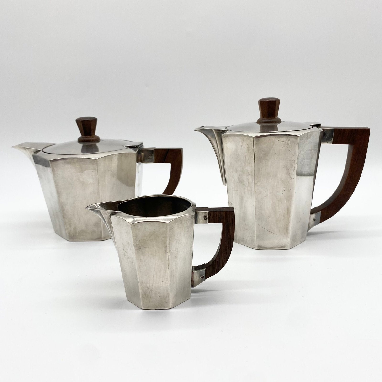 SERVICE À THÉ ET CAFÉ ART DÉCO "MAISON ERCUIS" - 1930s