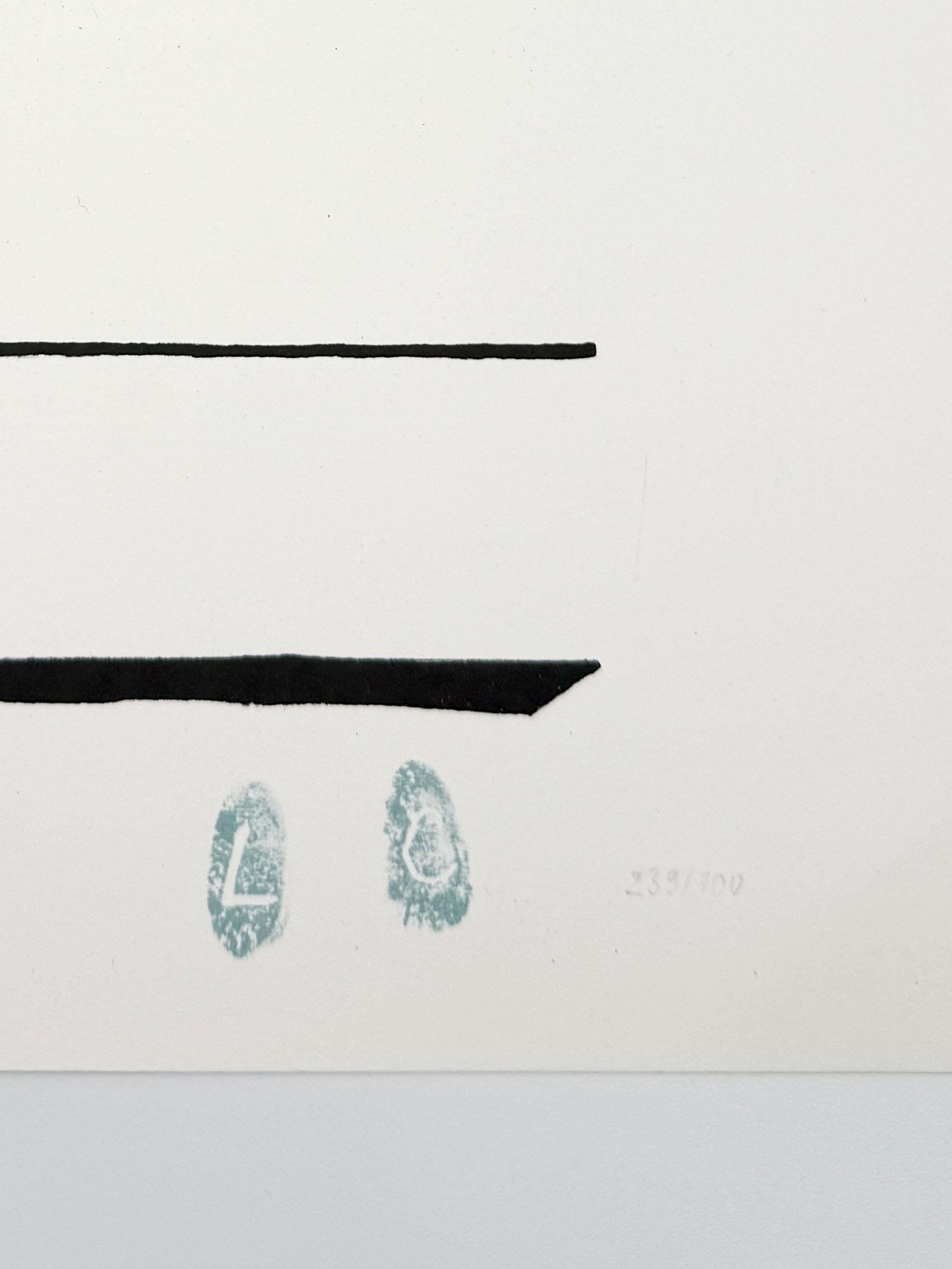 LA MAIN BLEUE — LITHOGRAPHIE D’APRÈS LE CORBUSIER (239/700 IDEM PARIS)