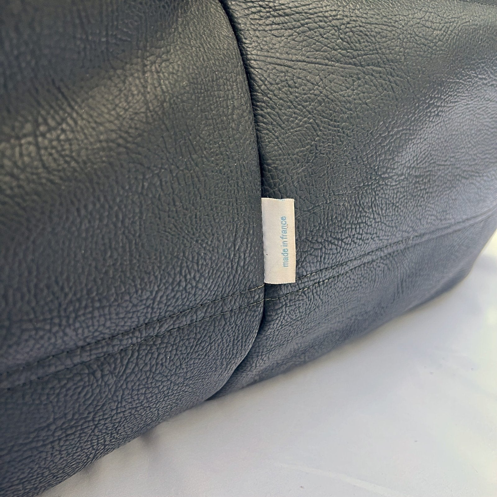 TOGO CHAIR IN BLACK LEATHER, LIGNE ROSET, 1980s